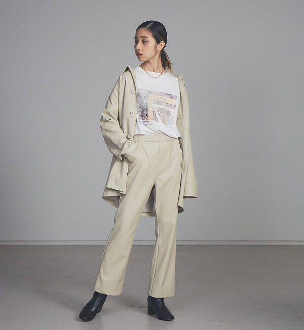 NOMINE「【展開店舗限定】エコレザーセミフレアパンツ」|その他|