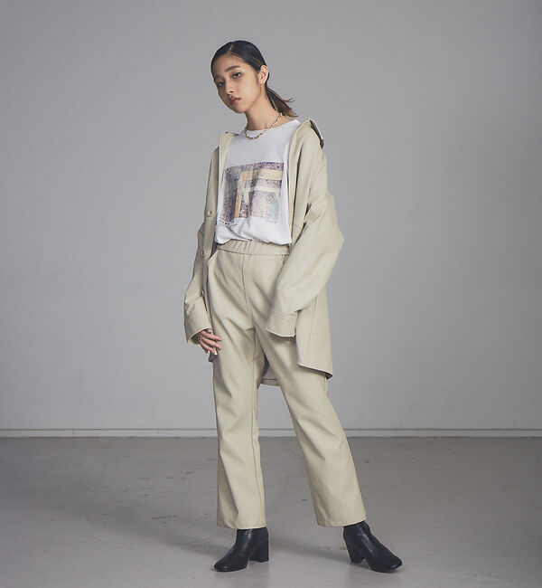 NOMINE「【展開店舗限定】エコレザーセミフレアパンツ」|その他|