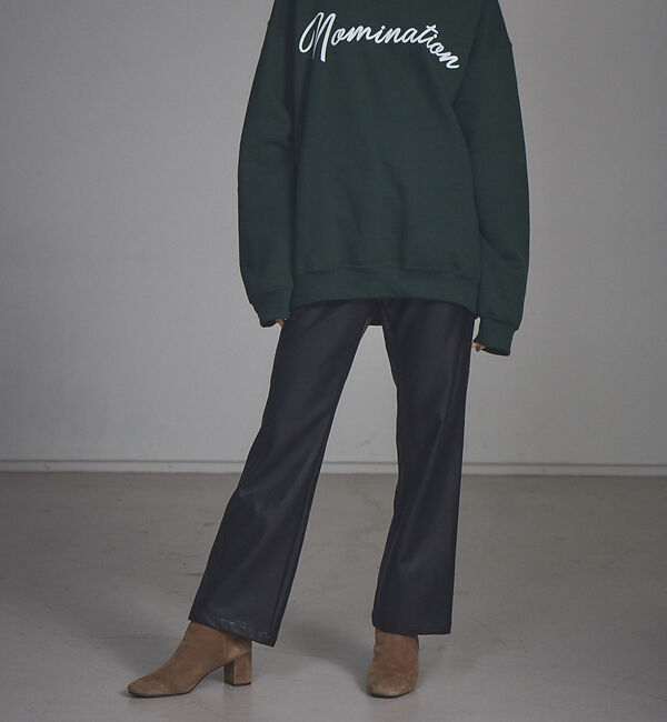NOMINE「【展開店舗限定】エコレザーセミフレアパンツ」|その他|