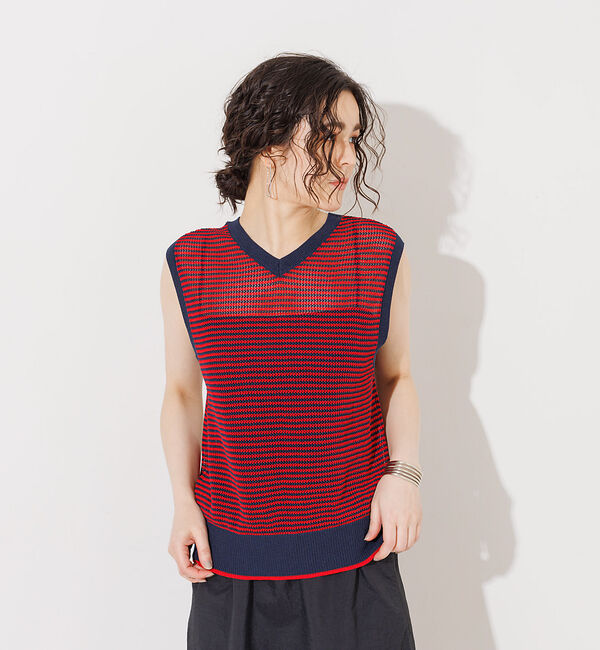 NOMINE「メッシュボーダー2WAYプルオーバー」|Tシャツ・カットソー|