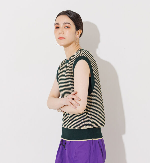 NOMINE「メッシュボーダー2WAYプルオーバー」|Tシャツ・カットソー|