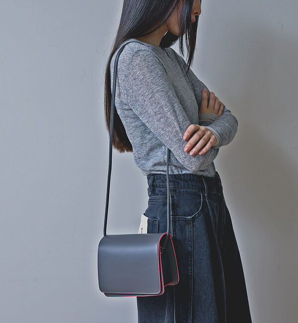 NOMINE「【cheek】Line mini shoulder カラーライン ショルダーバッ」|ショルダー・メッセンジャー|