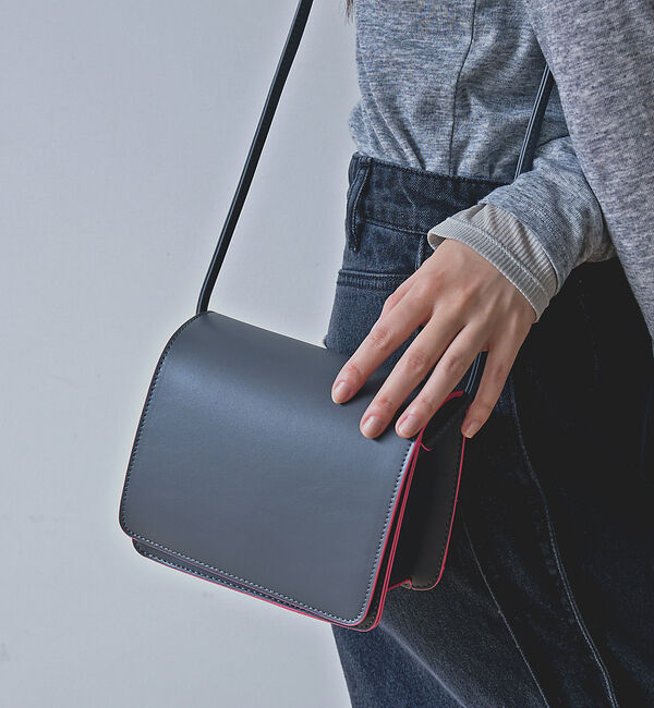 NOMINE「【cheek】Line mini shoulder カラーライン ショルダーバッ」|ショルダー・メッセンジャー|