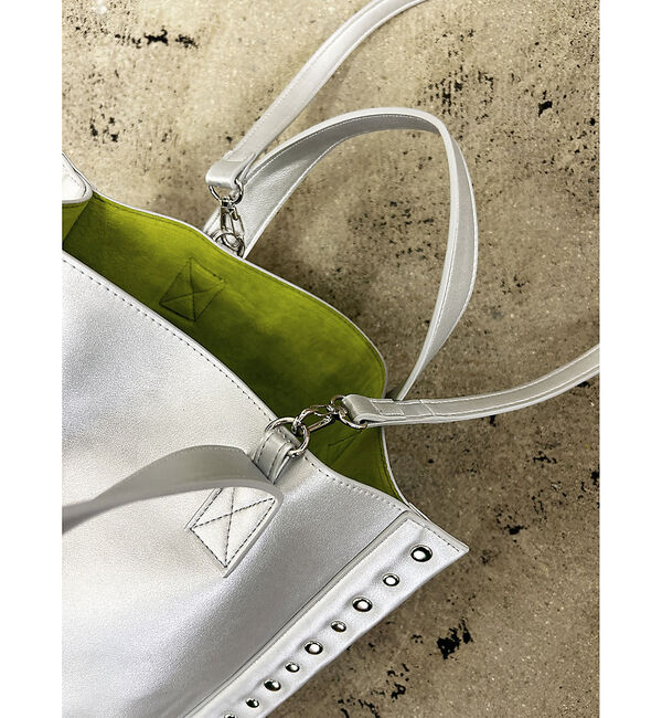 NOMINE「【cheek】rivet 2way tote 2WAY スタッズ トートバッグ」|トートバッグ|