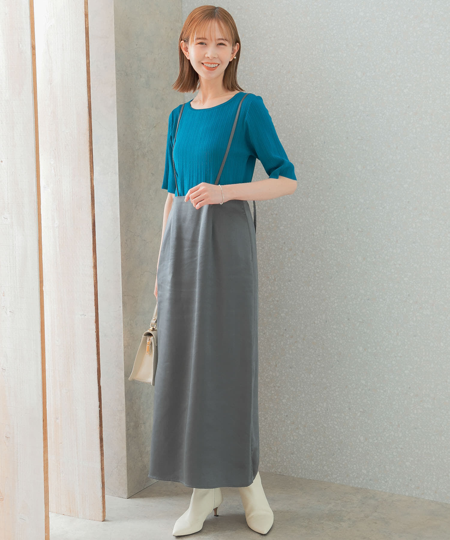 URBAN RESEARCH ROSSO「マルチウェイサテンナロースカート」|スカート|