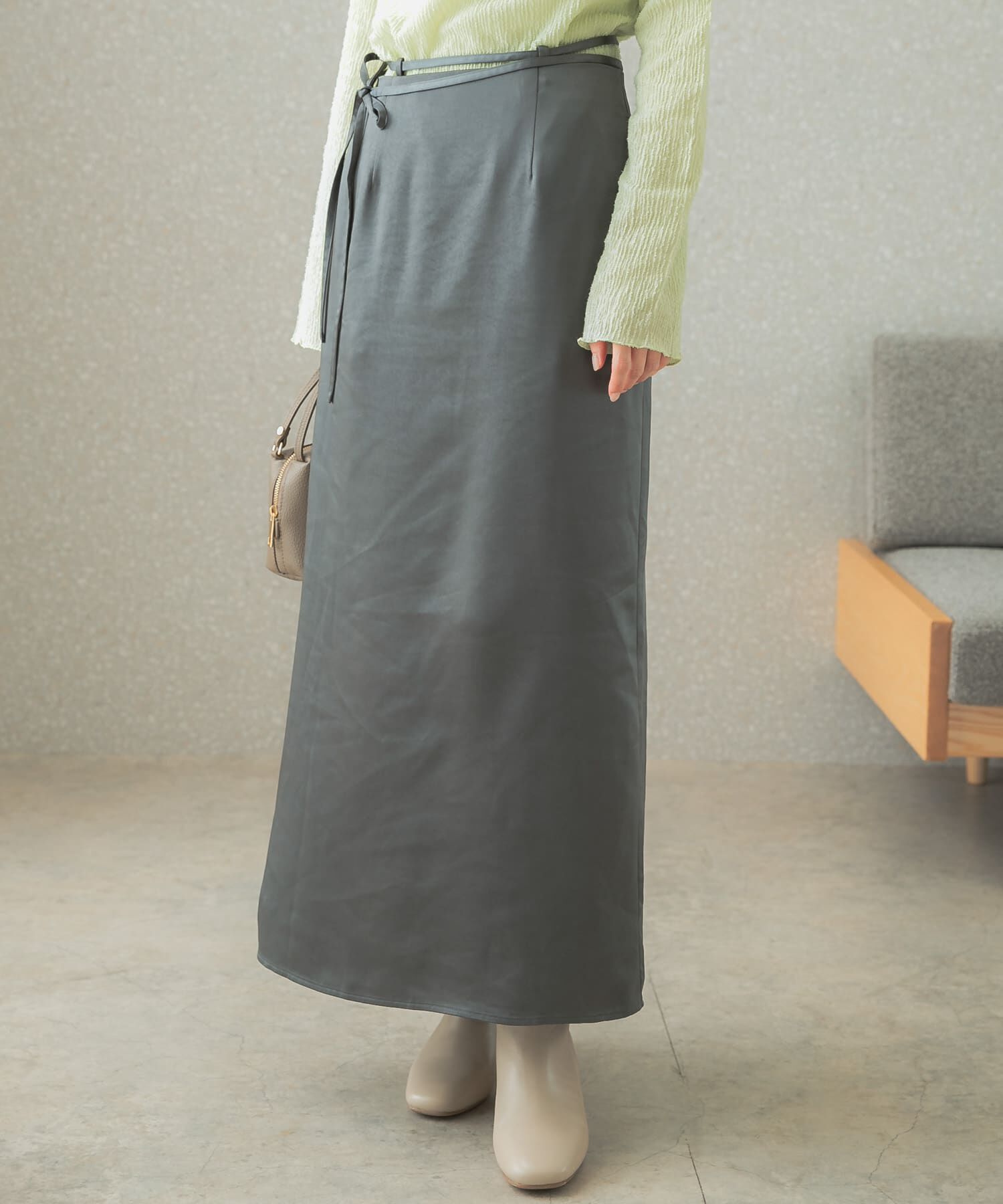 URBAN RESEARCH ROSSO「マルチウェイサテンナロースカート」|スカート|