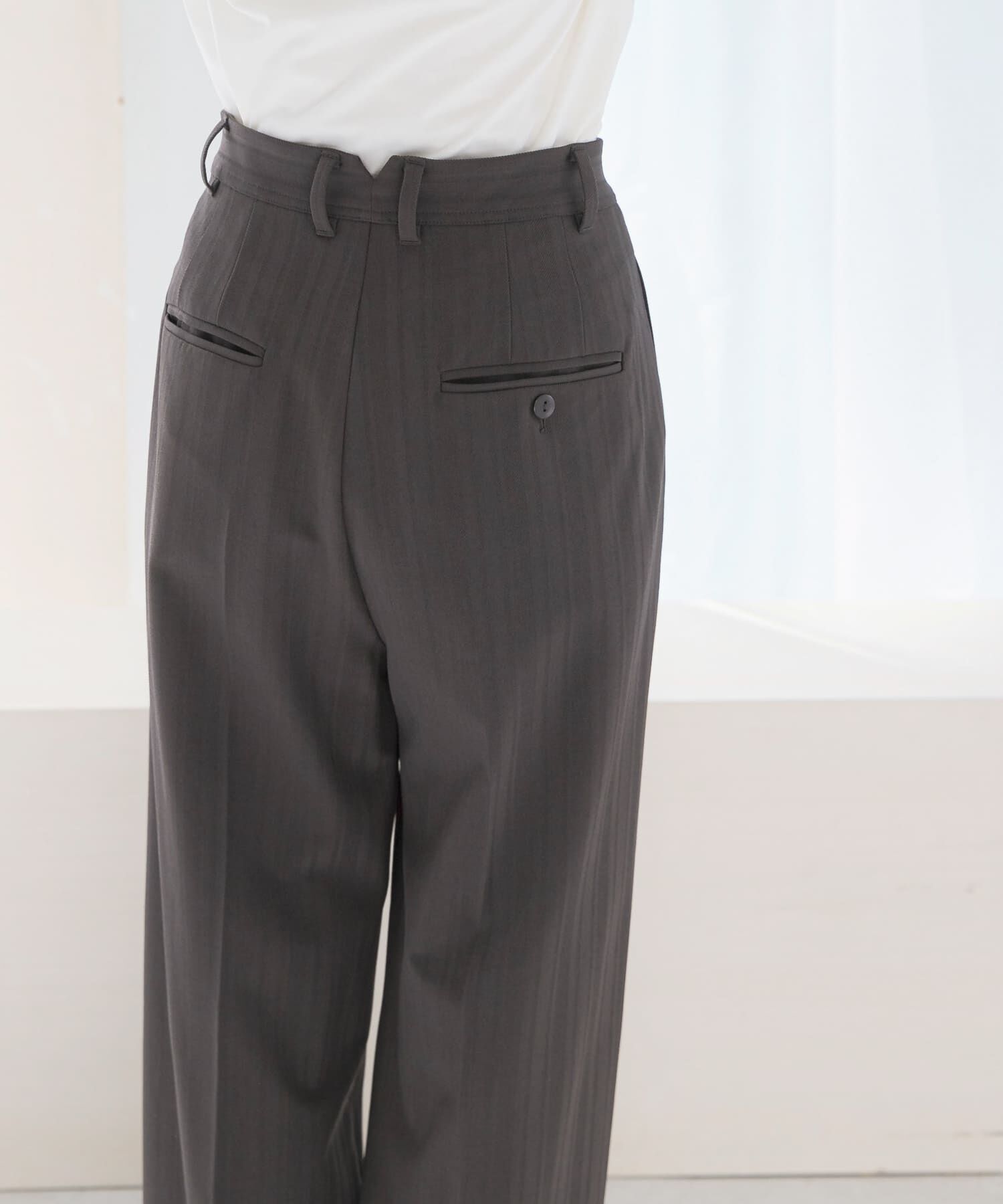 URBAN RESEARCH ROSSO「ヘリンボーンラップストレートパンツ」|その他|