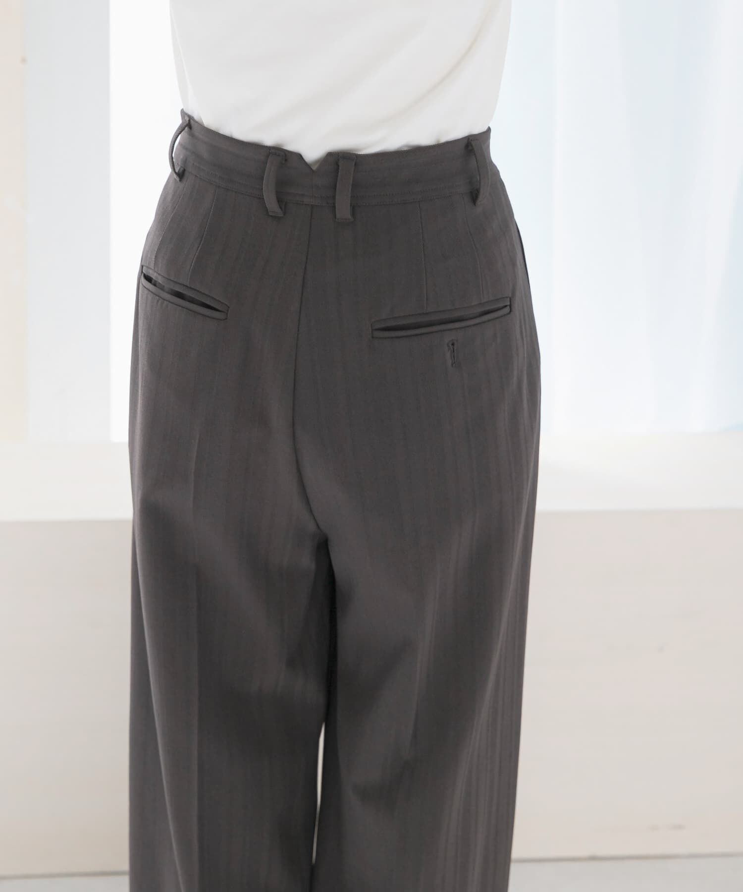 URBAN RESEARCH ROSSO「ヘリンボーンラップストレートパンツ」|その他|