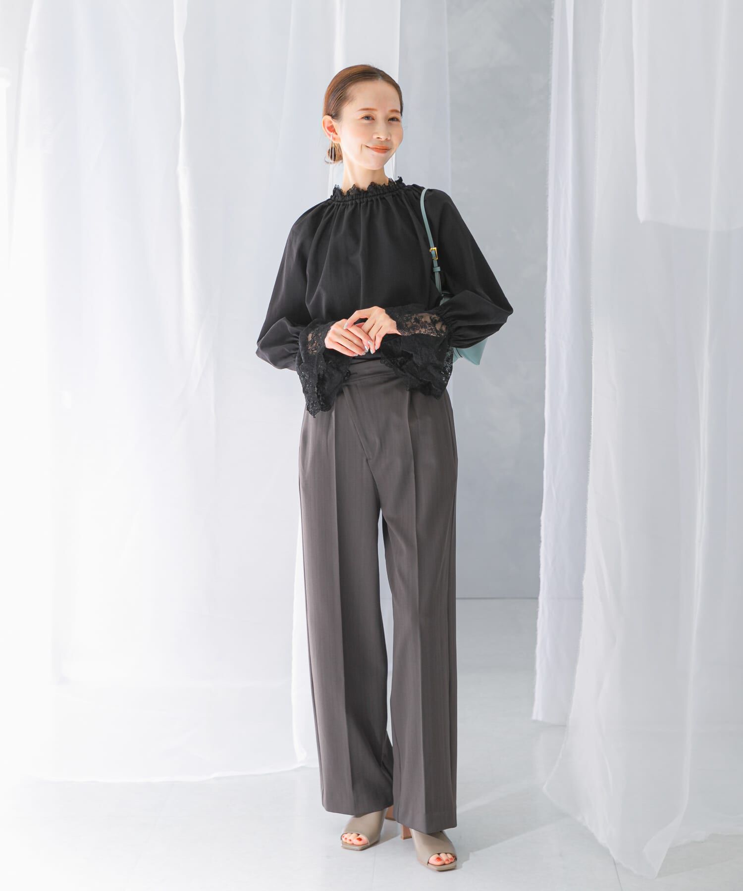 URBAN RESEARCH ROSSO「ヘリンボーンラップストレートパンツ」|その他|