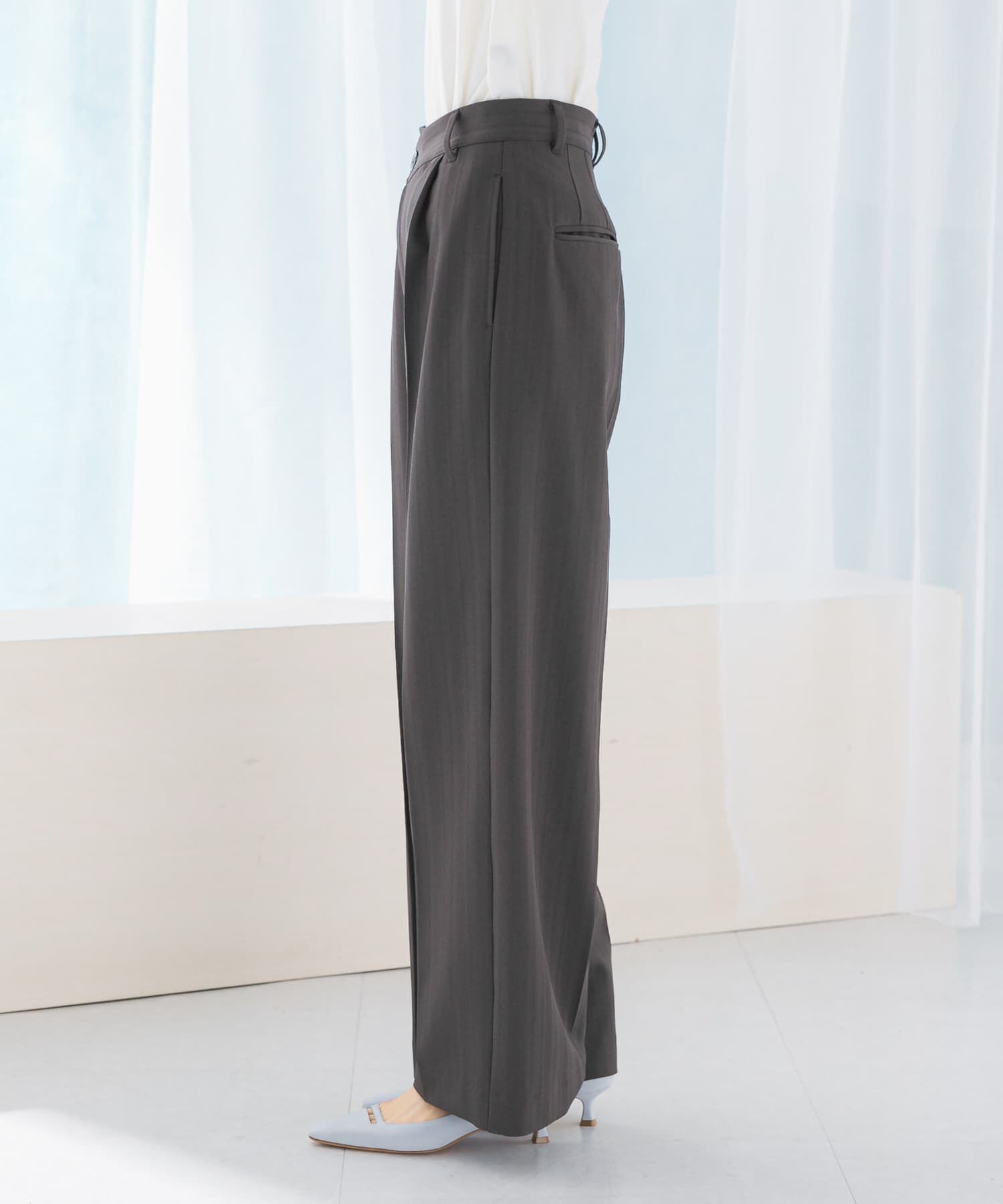 URBAN RESEARCH ROSSO「ヘリンボーンラップストレートパンツ」|その他|