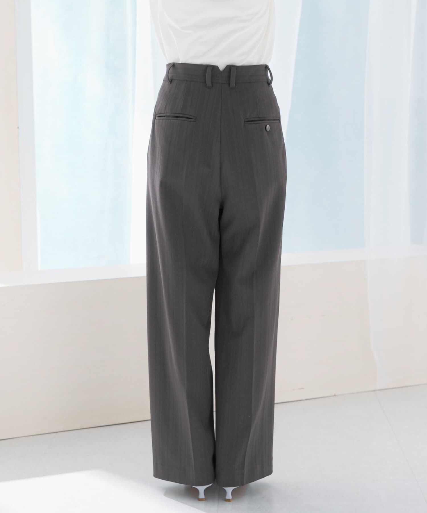 URBAN RESEARCH ROSSO「ヘリンボーンラップストレートパンツ」|その他|