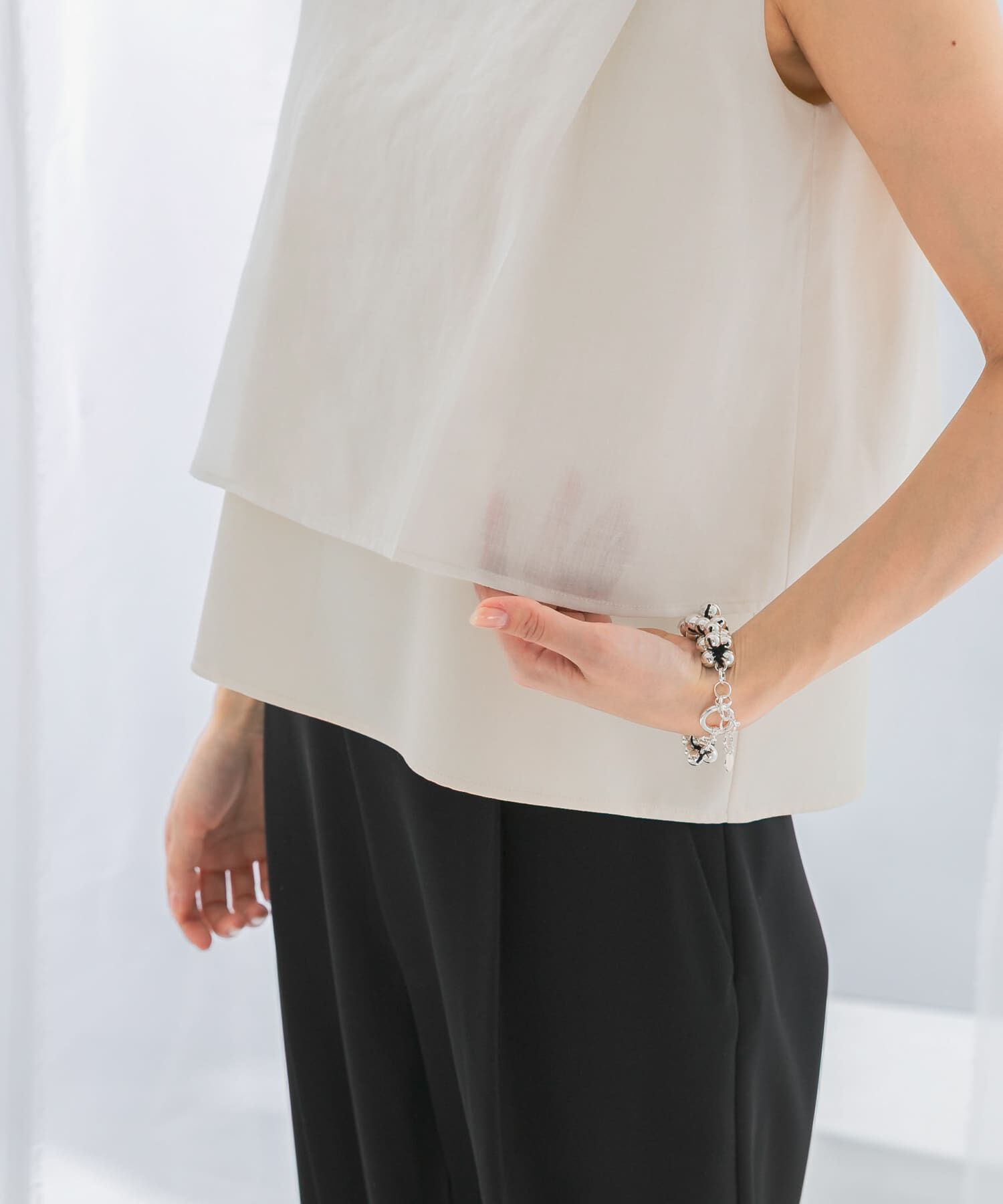 URBAN RESEARCH ROSSO「シアーチンツレイヤードブラウス」|シャツ・ブラウス|