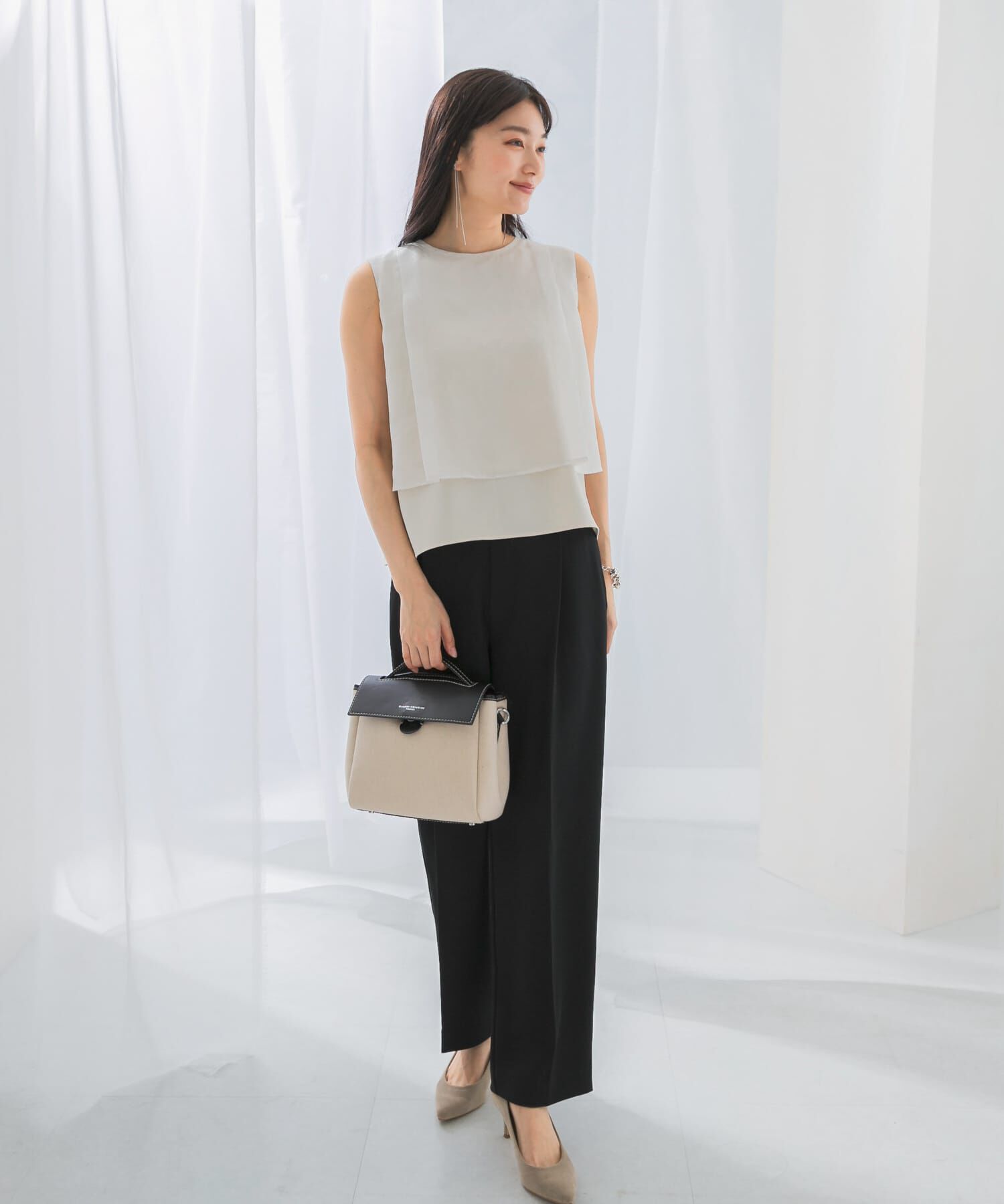 URBAN RESEARCH ROSSO「シアーチンツレイヤードブラウス」|シャツ・ブラウス|