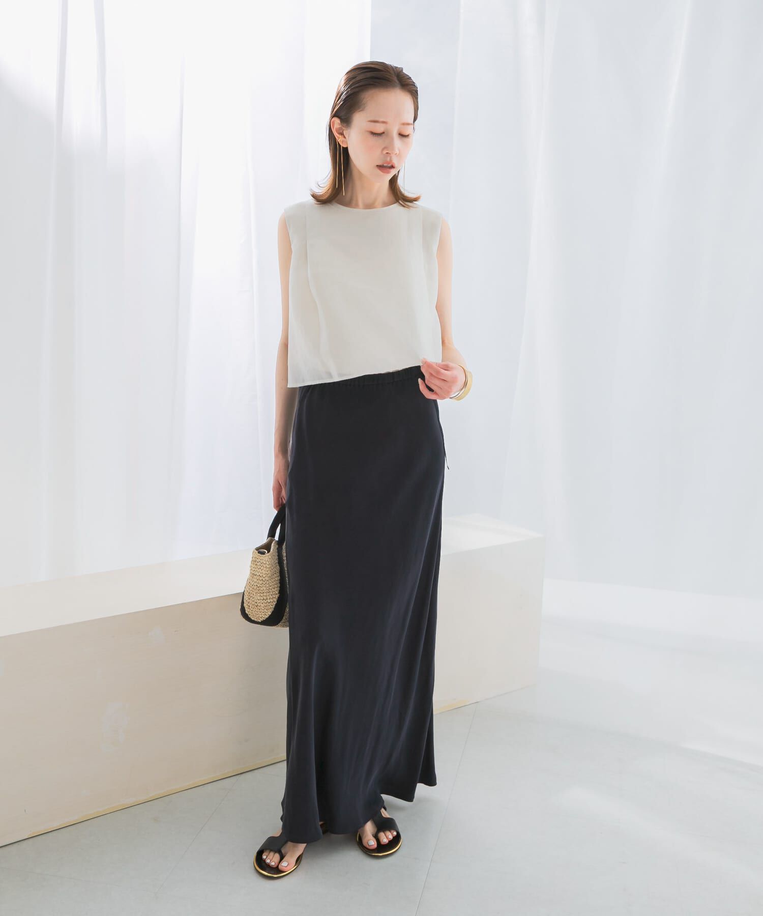 URBAN RESEARCH ROSSO「シアーチンツレイヤードブラウス」|シャツ・ブラウス|