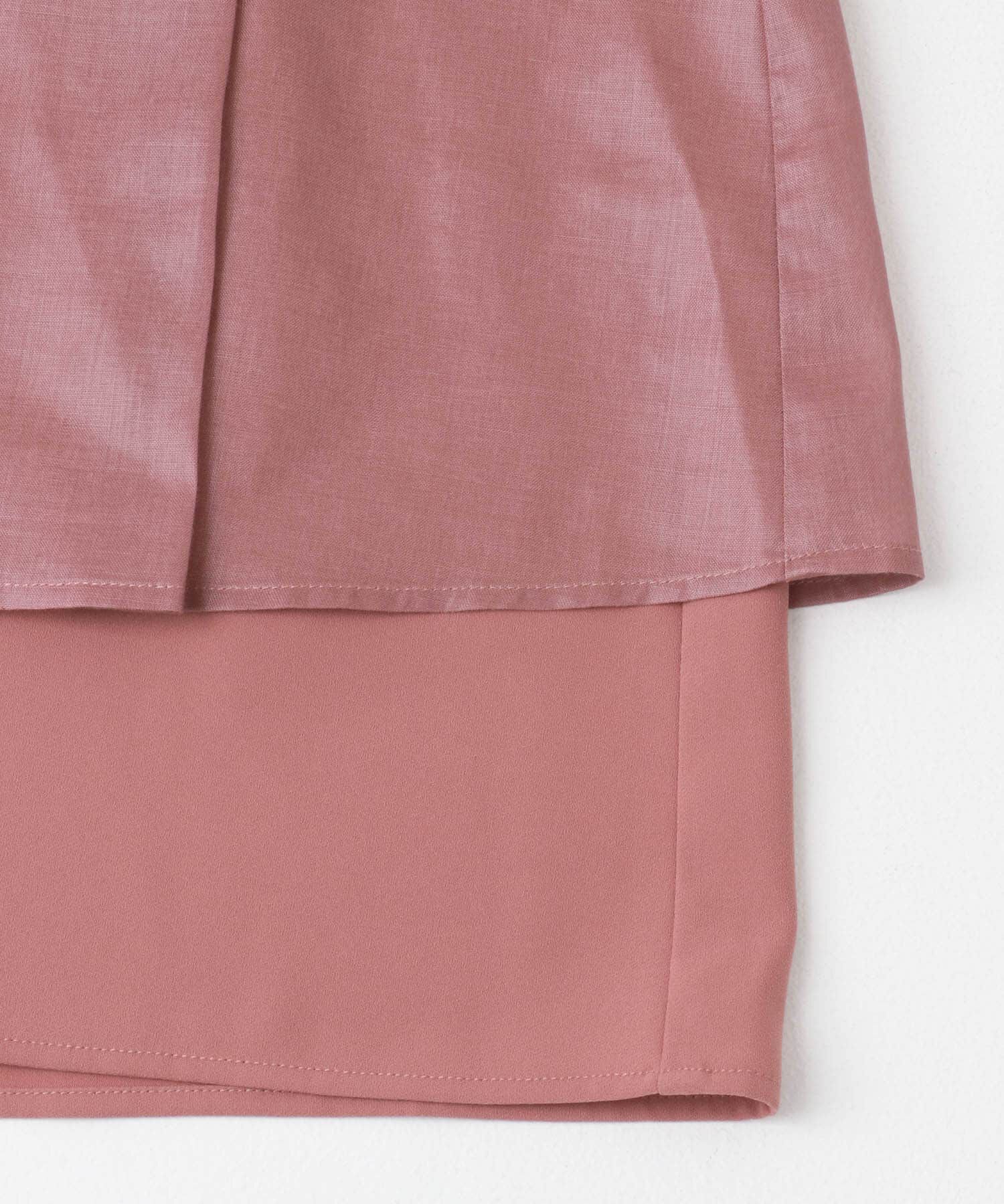 URBAN RESEARCH ROSSO「シアーチンツレイヤードブラウス」|シャツ・ブラウス|