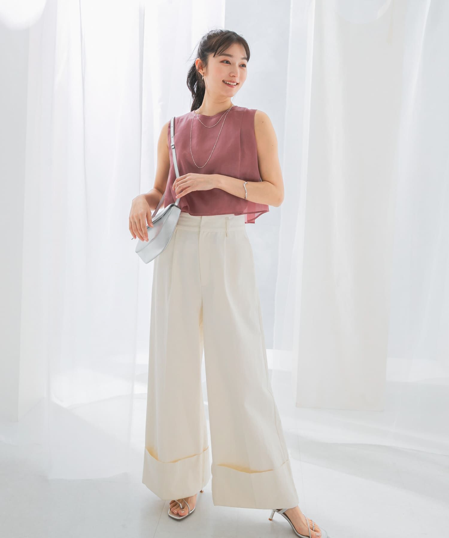 URBAN RESEARCH ROSSO「シアーチンツレイヤードブラウス」|シャツ・ブラウス|