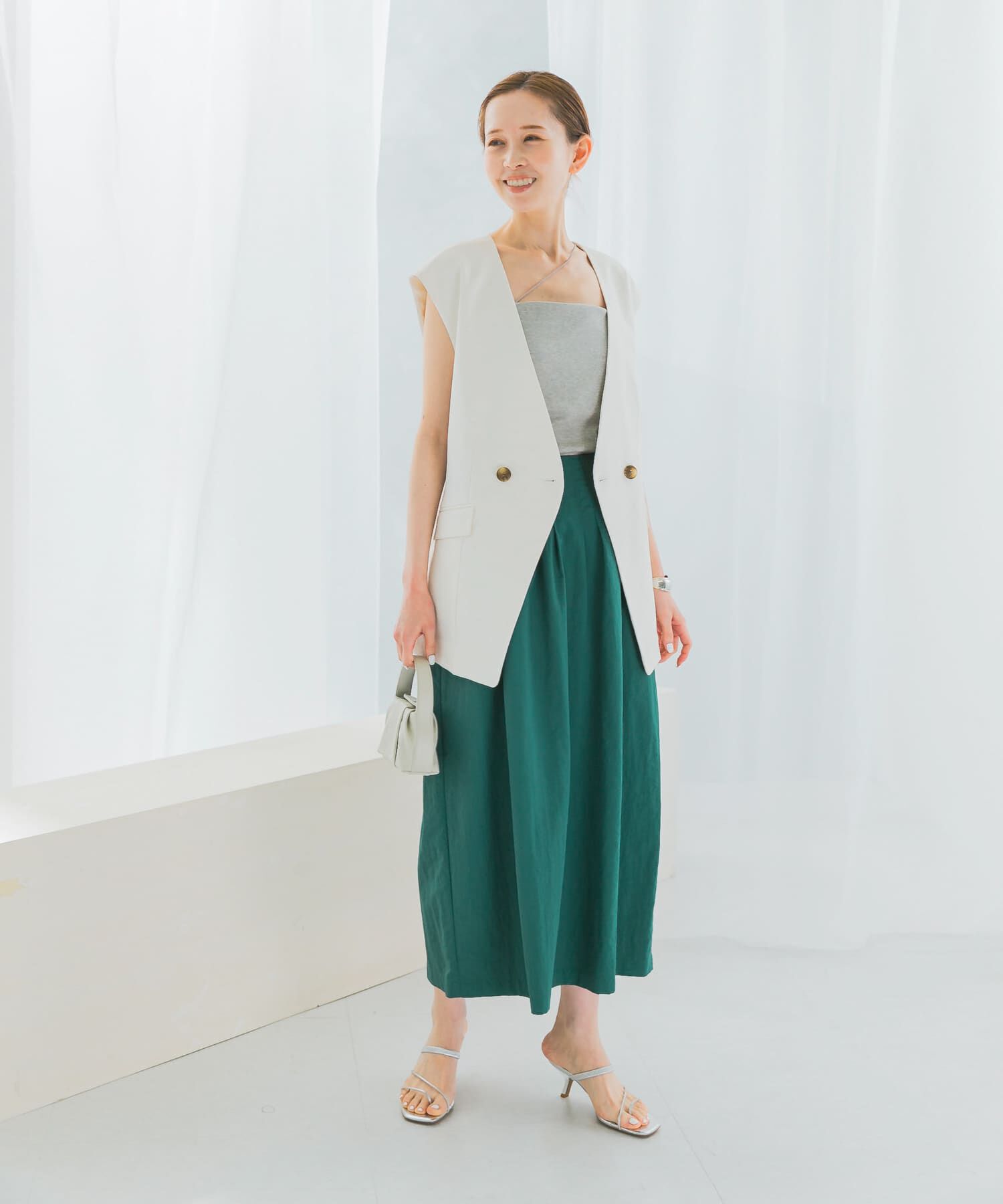 URBAN RESEARCH ROSSO「接触冷感リネン混ジレ」|ベスト・ジレ|