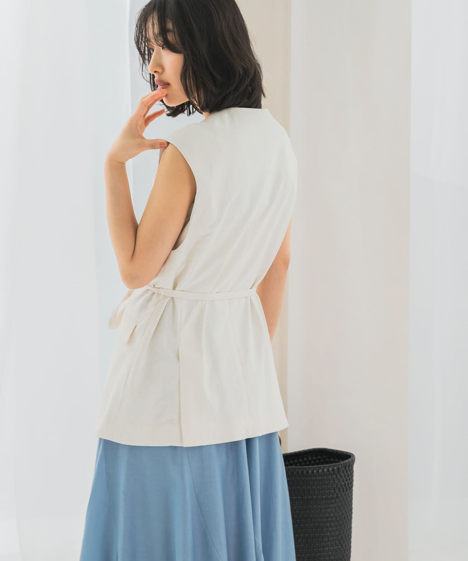 URBAN RESEARCH ROSSO「接触冷感リネン混ジレ」|ベスト・ジレ|