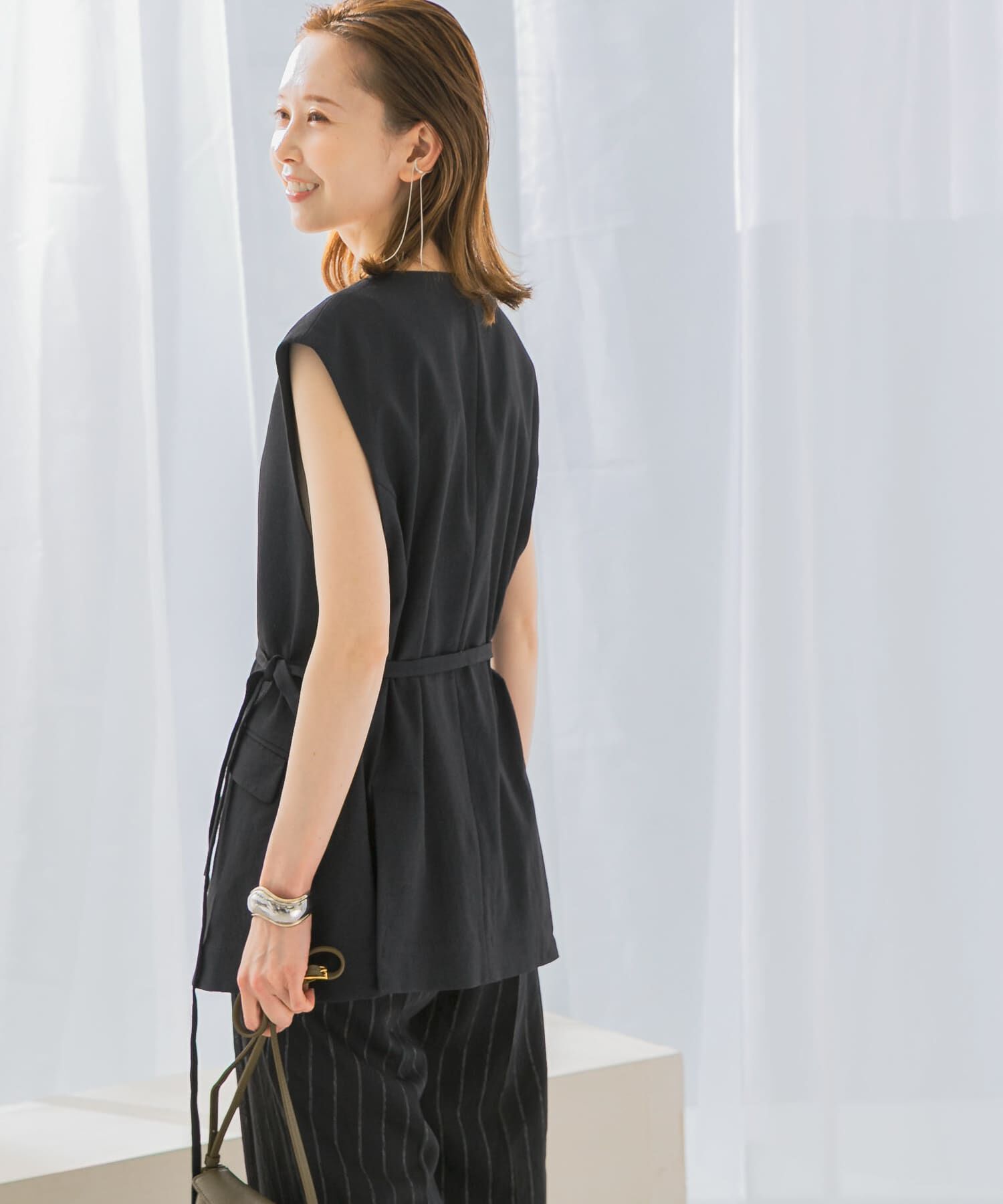 URBAN RESEARCH ROSSO「接触冷感リネン混ジレ」|ベスト・ジレ|