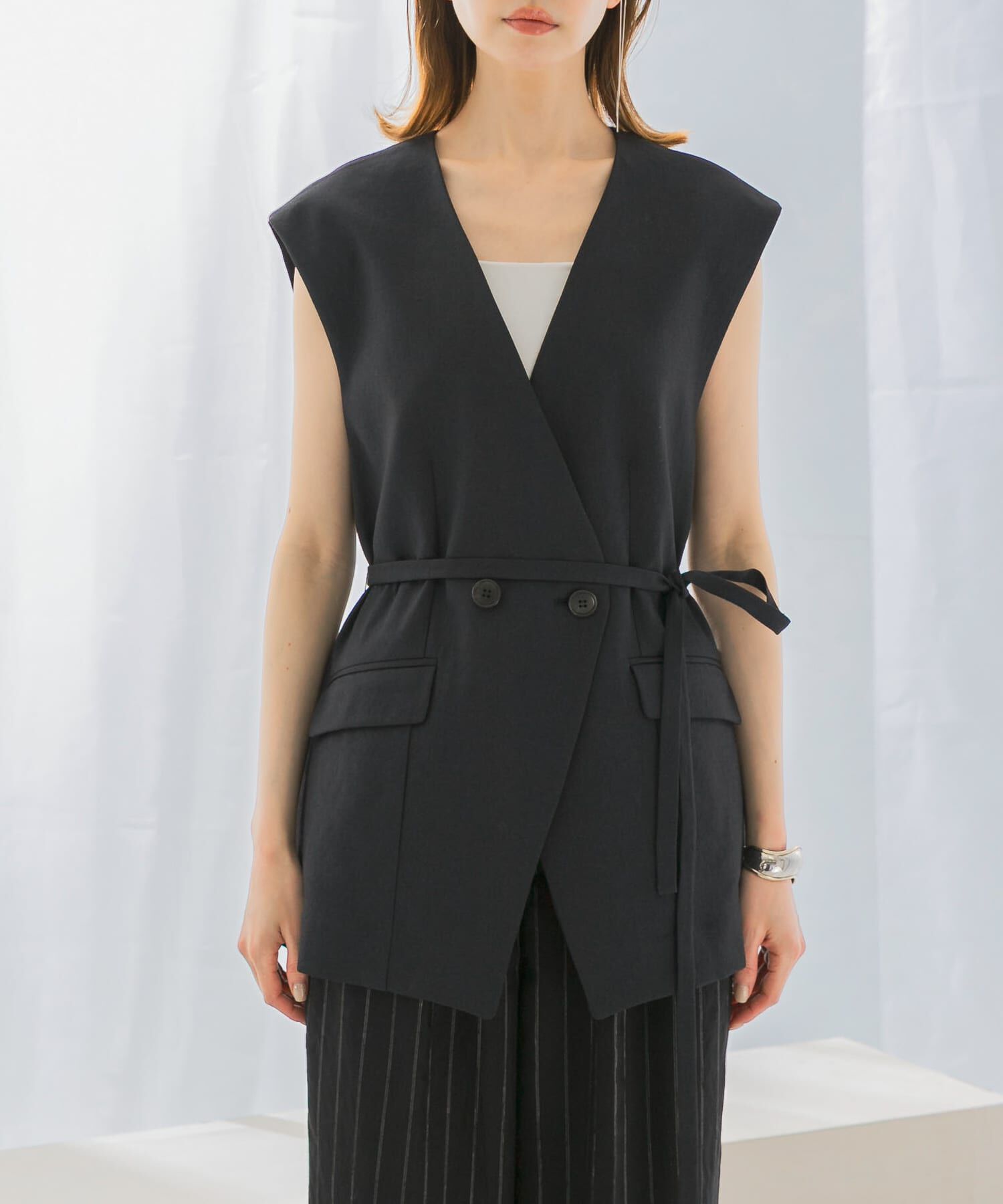 URBAN RESEARCH ROSSO「接触冷感リネン混ジレ」|ベスト・ジレ|