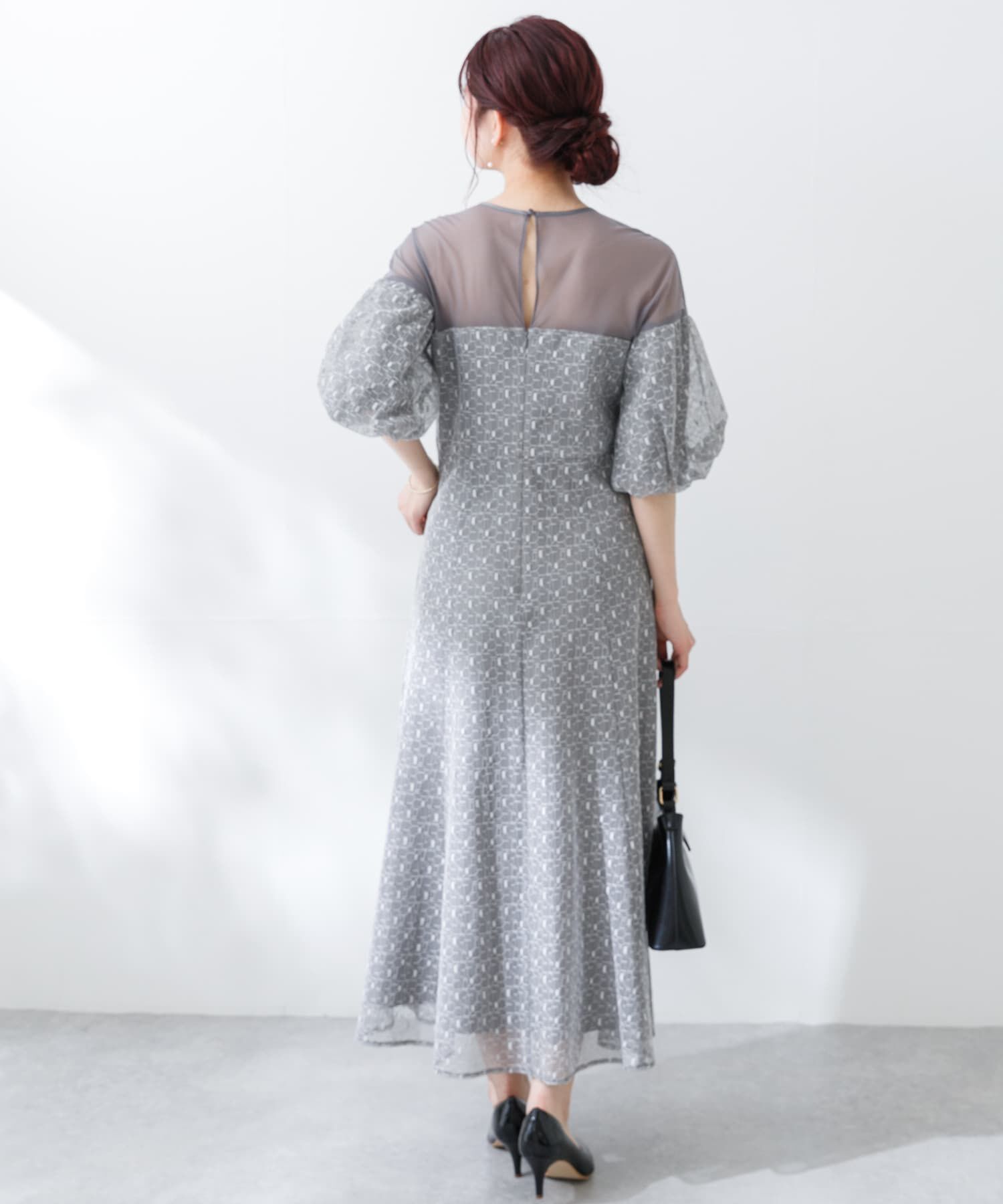 URBAN RESEARCH ROSSO「幾何学レースドレス」|ワンピース|