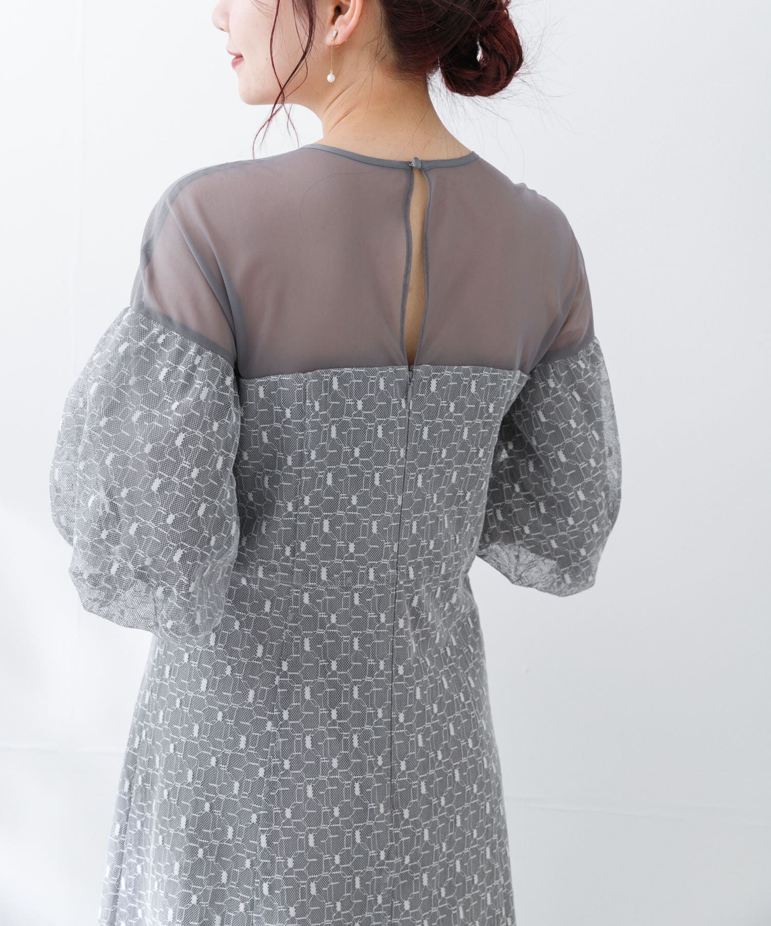 URBAN RESEARCH ROSSO「幾何学レースドレス」|ワンピース|