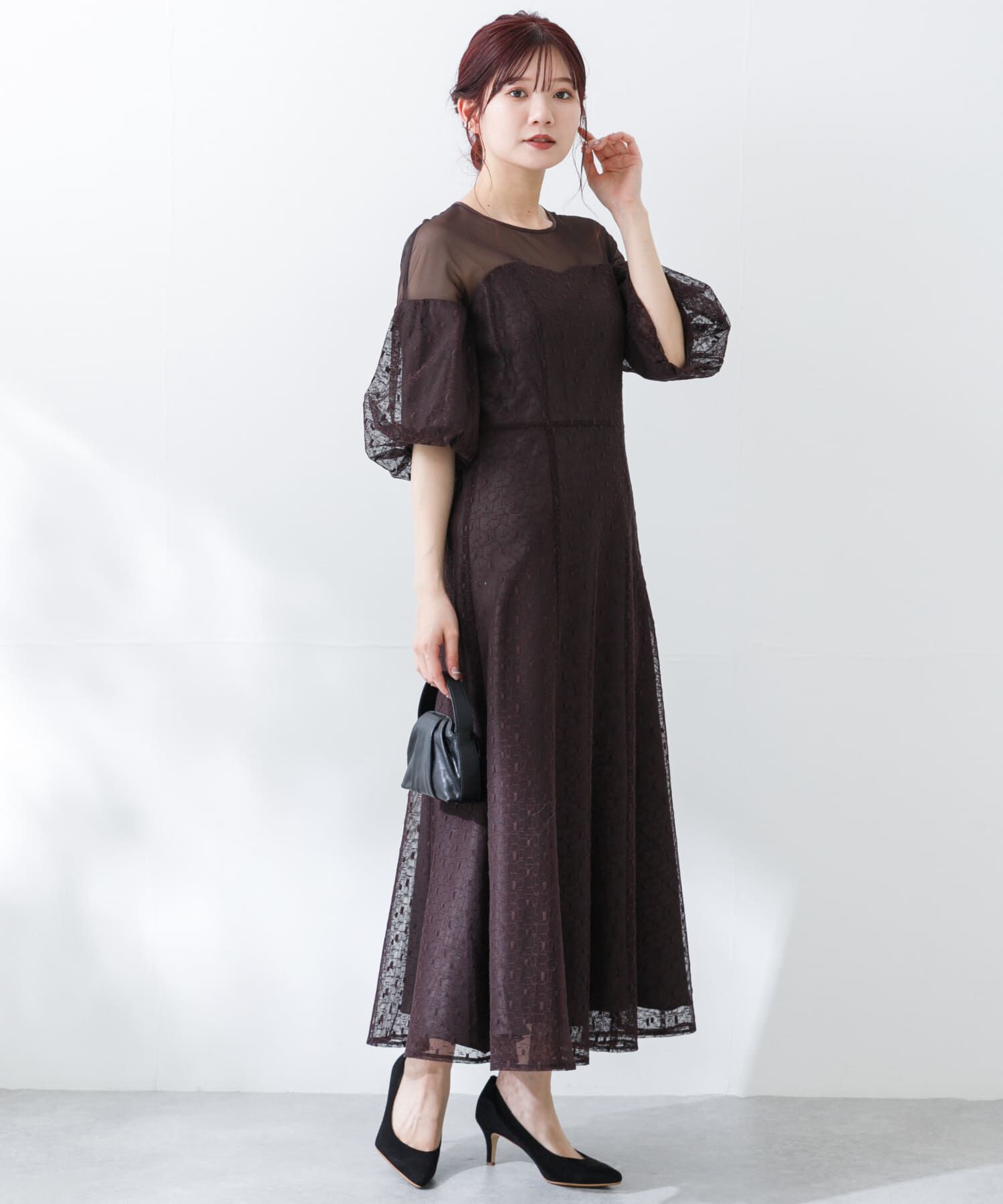 URBAN RESEARCH ROSSO「幾何学レースドレス」|ワンピース|