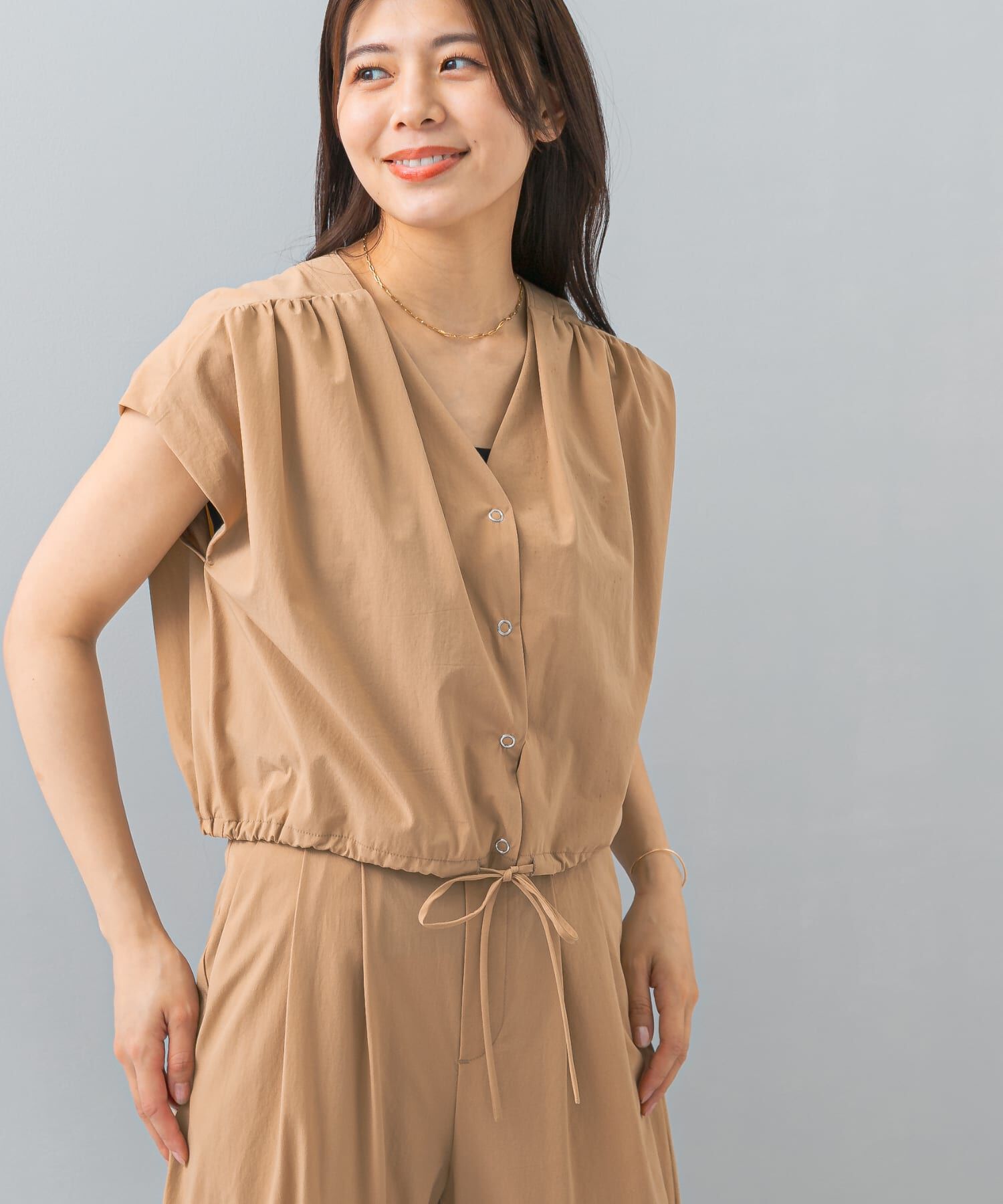 URBAN RESEARCH ROSSO「F by ROSSO　撥水クロップドブラウス+ワイドパンツ」|その他|