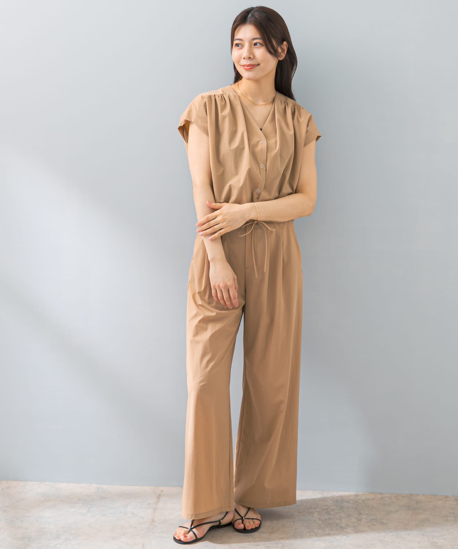 URBAN RESEARCH ROSSO「F by ROSSO　撥水クロップドブラウス+ワイドパンツ」|その他|