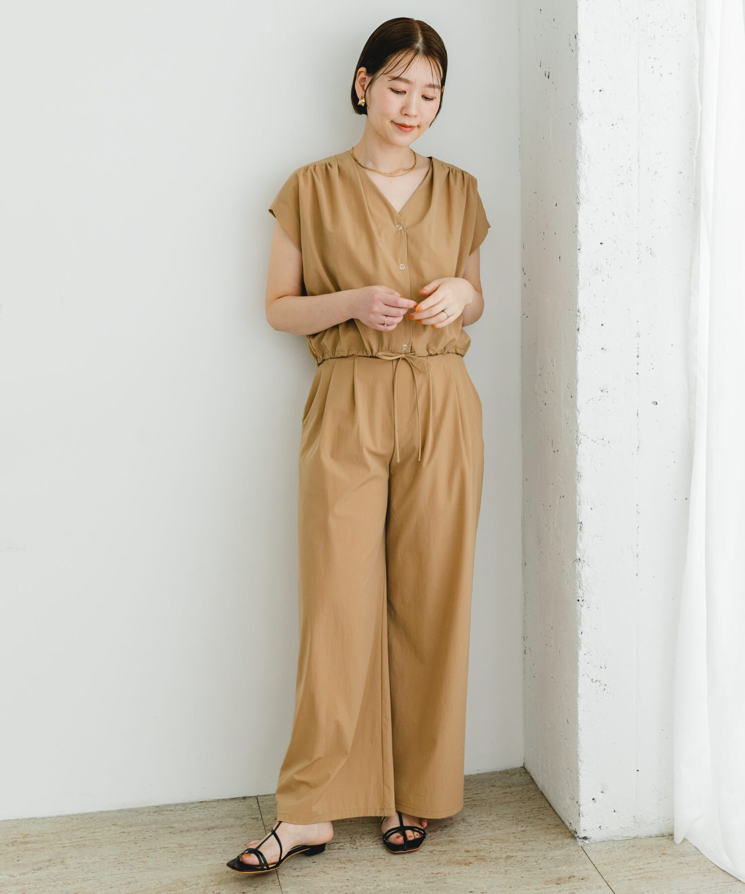 URBAN RESEARCH ROSSO「F by ROSSO　撥水クロップドブラウス+ワイドパンツ」|その他|