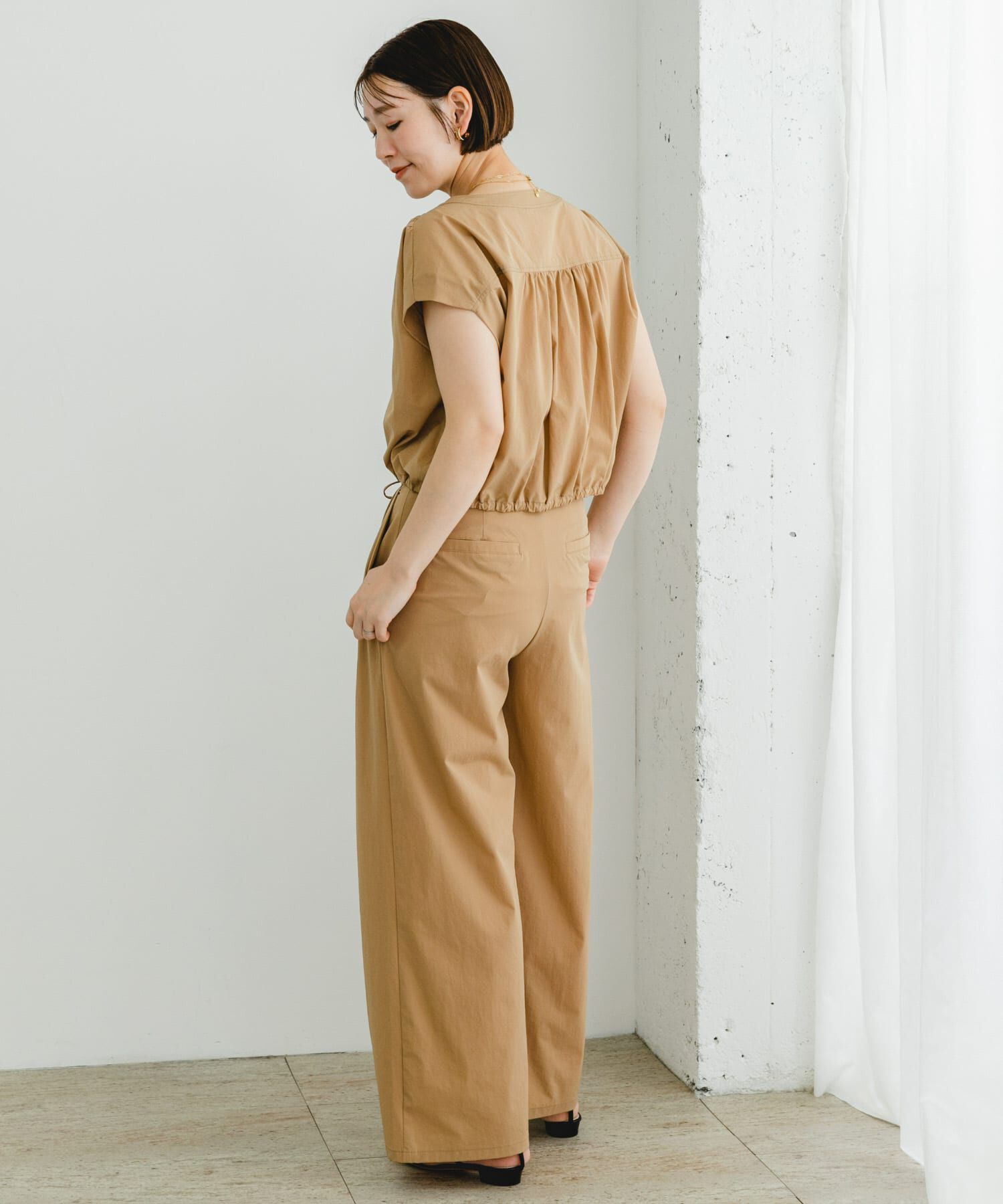 URBAN RESEARCH ROSSO「F by ROSSO　撥水クロップドブラウス+ワイドパンツ」|その他|