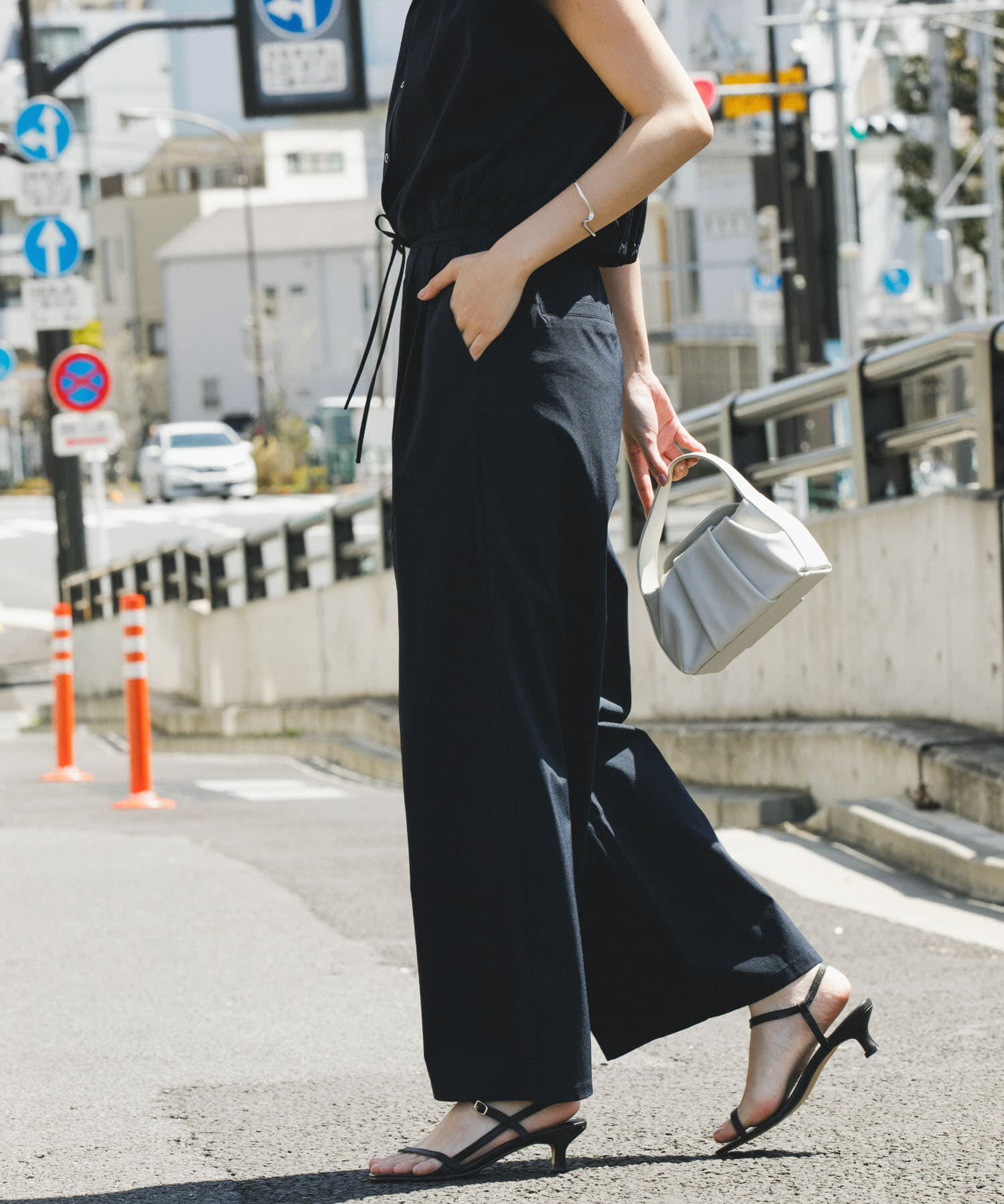 URBAN RESEARCH ROSSO「F by ROSSO　撥水クロップドブラウス+ワイドパンツ」|その他|