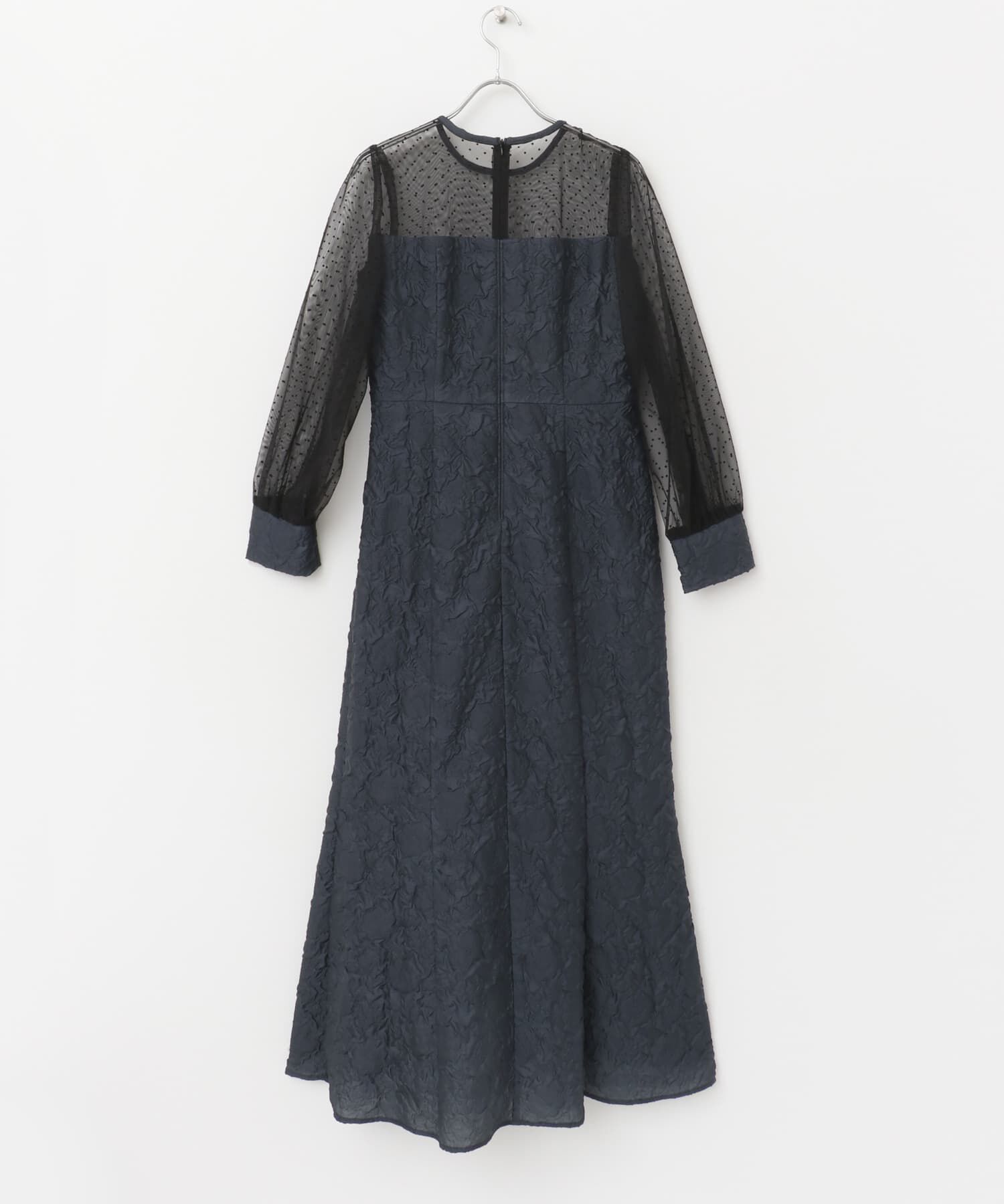 URBAN RESEARCH ROSSO「kaene　エンボスフラワードットミックスドレス」|ワンピース|