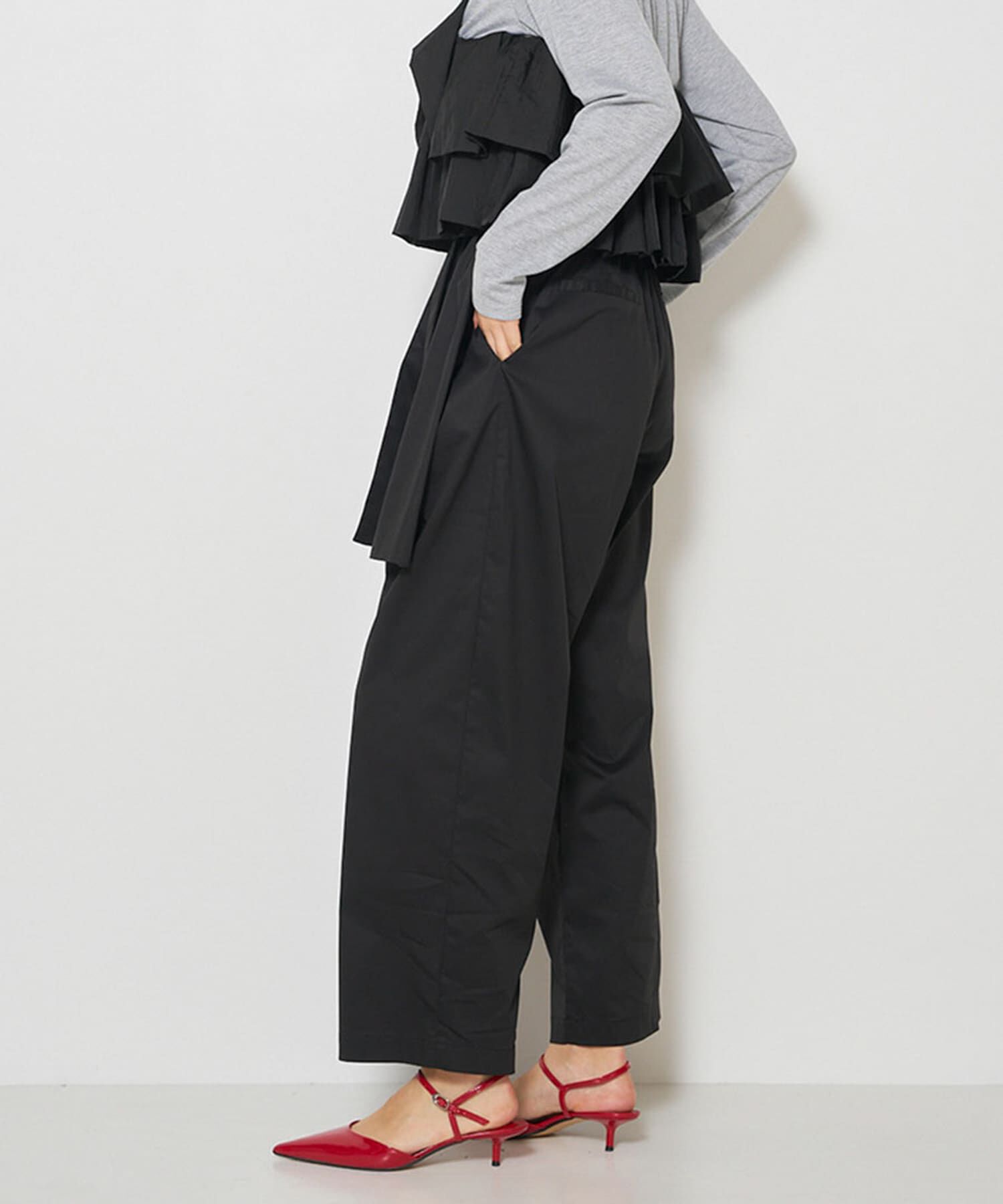 URBAN RESEARCH ROSSO「Mewl　BIGリボンバレルパンツ」|その他|ブラック