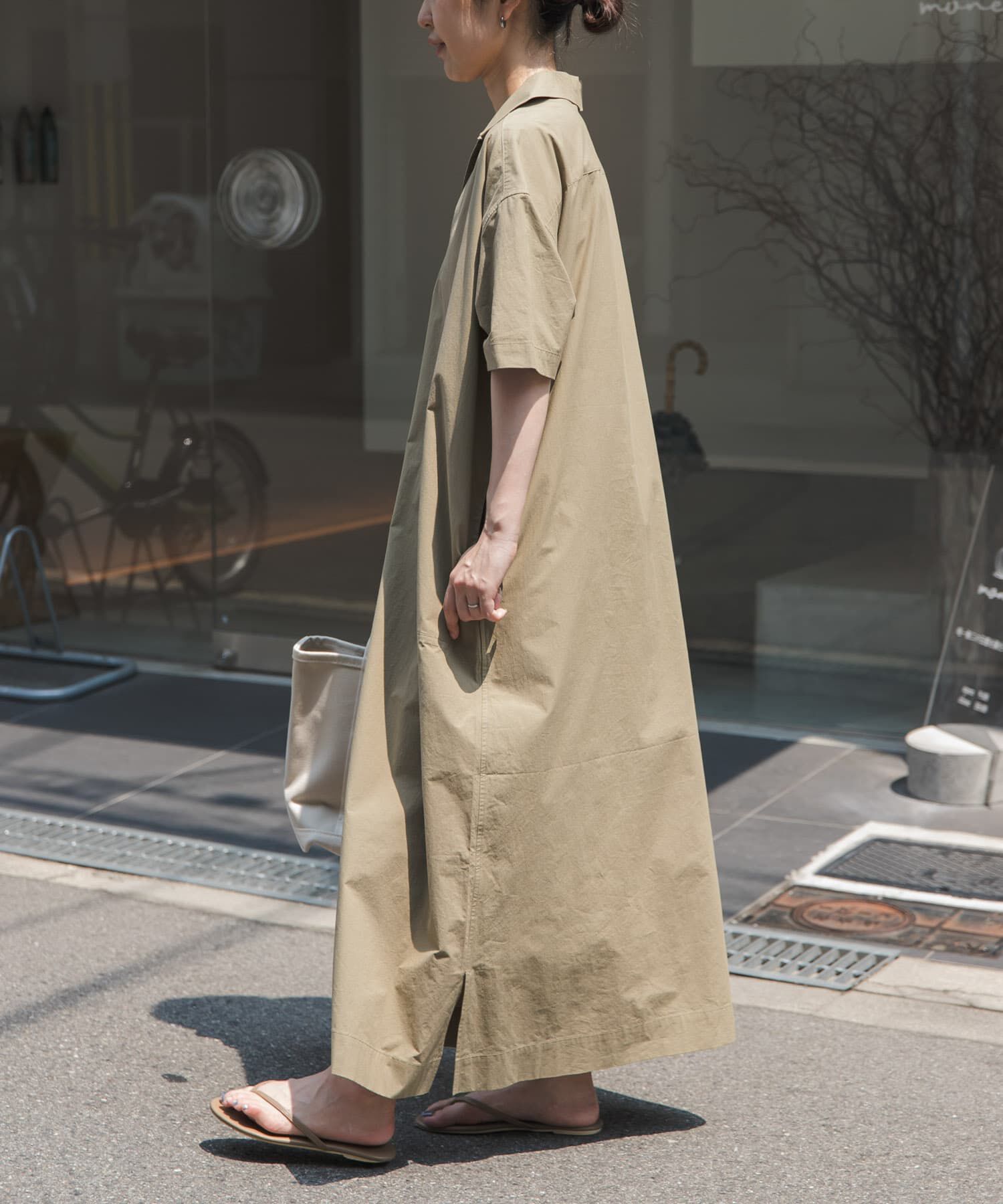 URBAN RESEARCH DOORS「FORK&SPOON　スキッパーワンピース」|ワンピース|