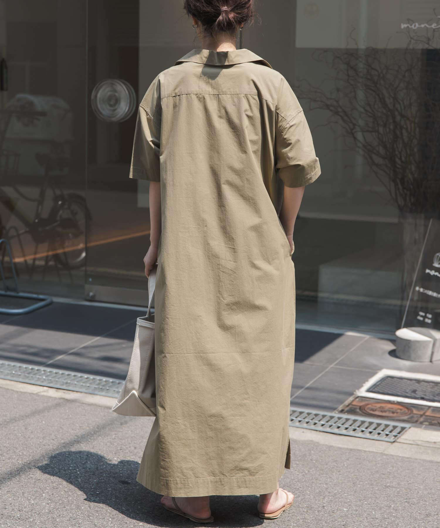 URBAN RESEARCH DOORS「FORK&SPOON　スキッパーワンピース」|ワンピース|