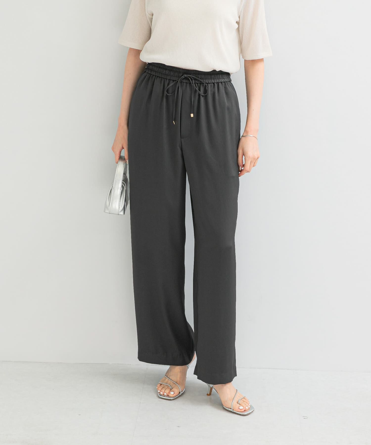 URBAN RESEARCH ROSSO「DONEEYU　サテンツイルワイドパンツ」|その他|