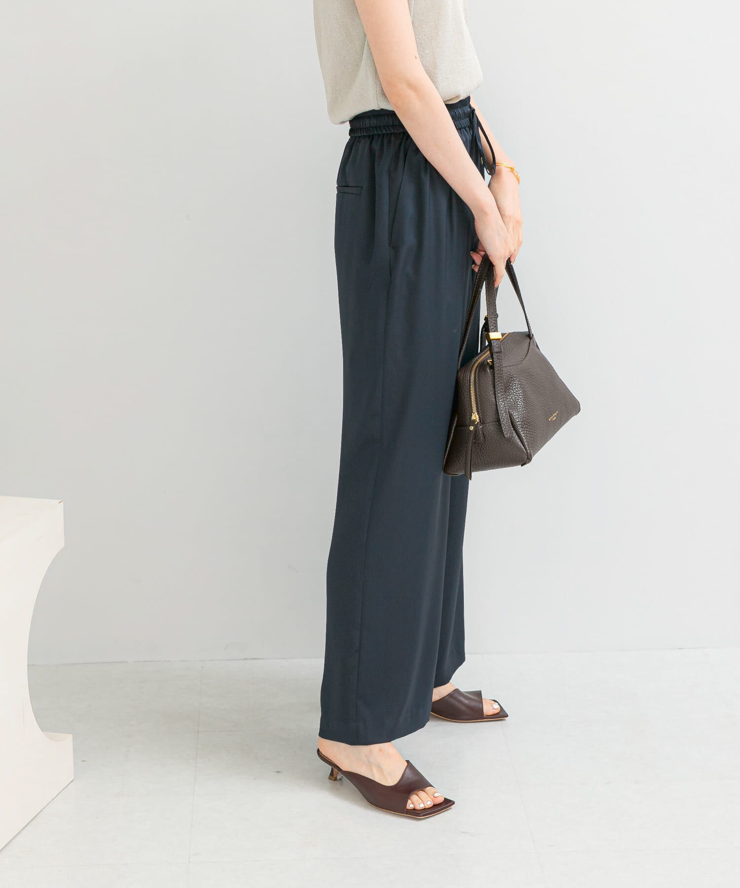 URBAN RESEARCH ROSSO「DONEEYU　サテンツイルワイドパンツ」|その他|