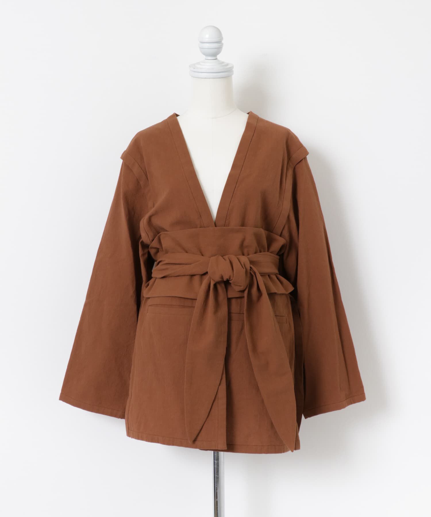 LAATO「haori jacket」|ノーカラーコート|