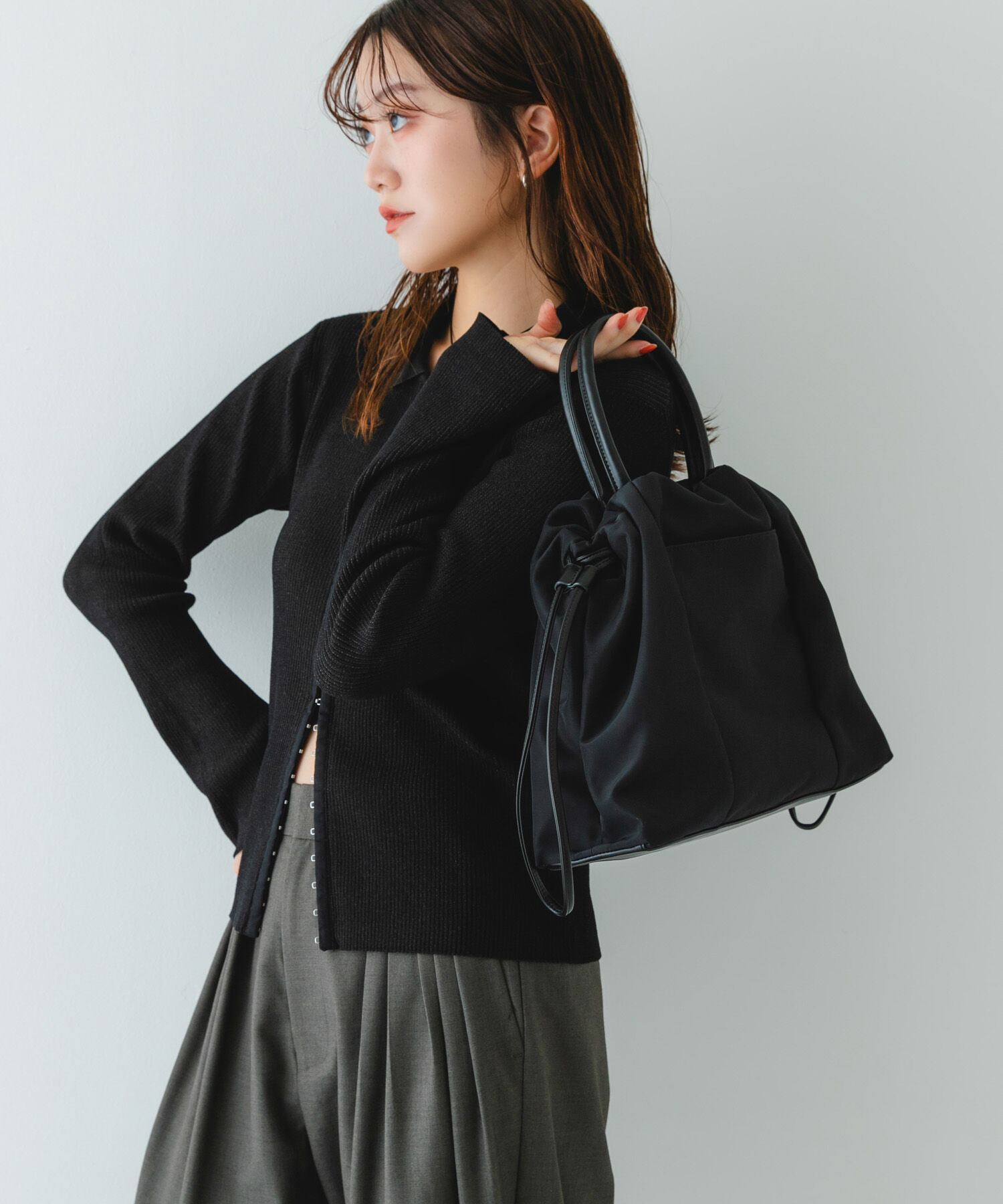 RODE SKO「ショルダー付撥水ミニキンチャクバッグ」|ショルダー・メッセンジャー|