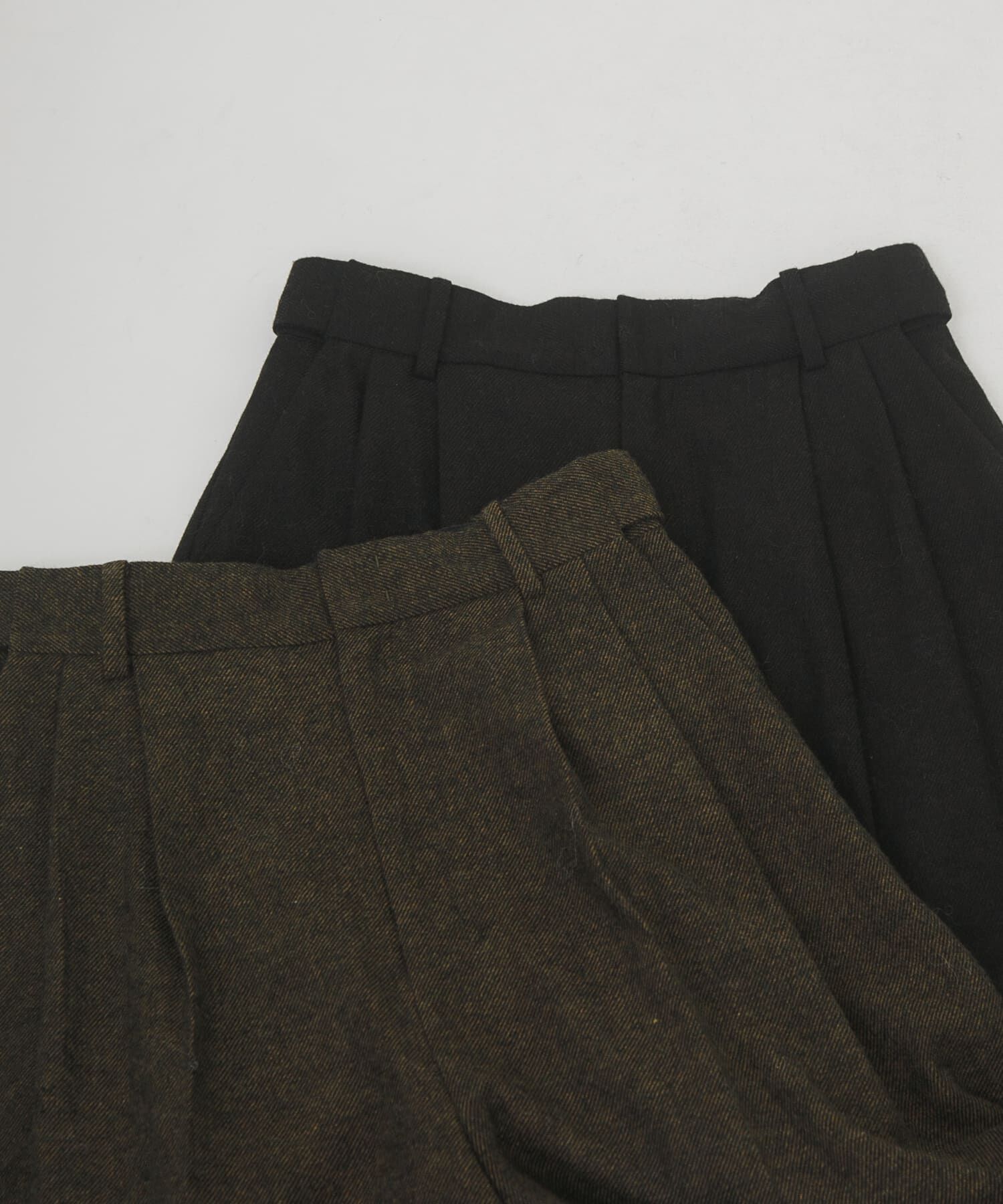 LAATO「straight wide tuck pants」|その他|