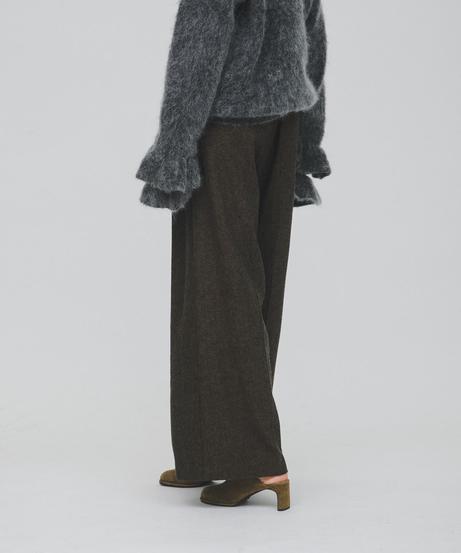 LAATO「straight wide tuck pants」|その他|