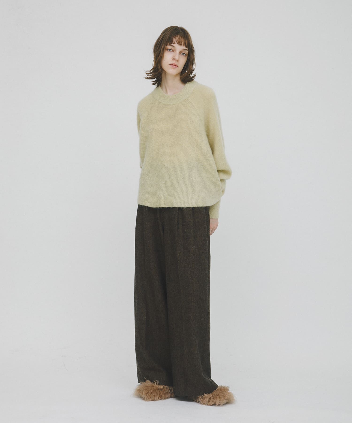 LAATO「straight wide tuck pants」|その他|