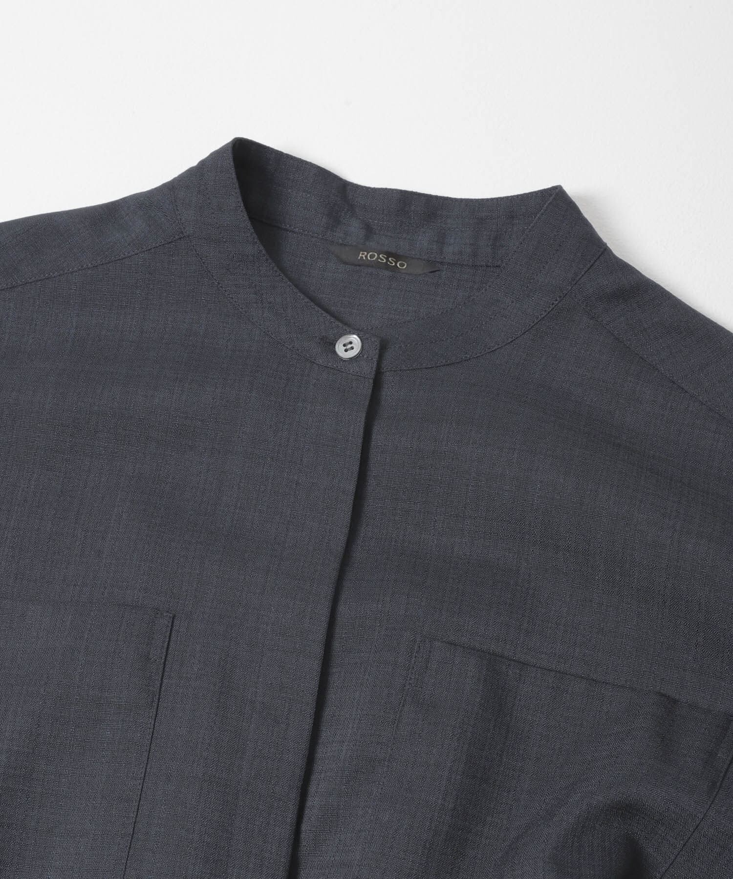 URBAN RESEARCH ROSSO「ウォッシャブルリネンライクシャツワンピース」|ワンピース|