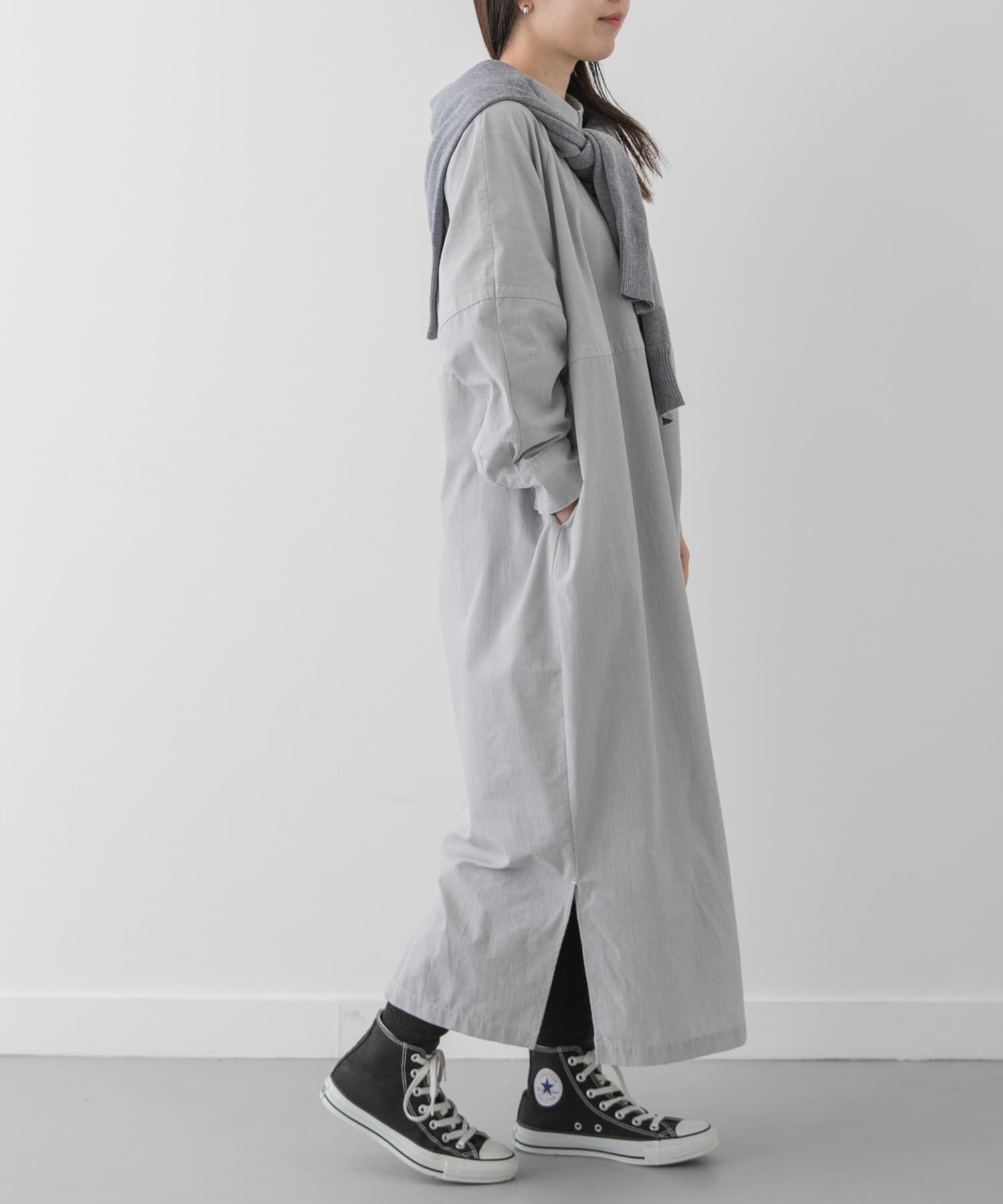 URBAN RESEARCH DOORS「FORK&SPOON　バレルシャツワンピース」|ワンピース|