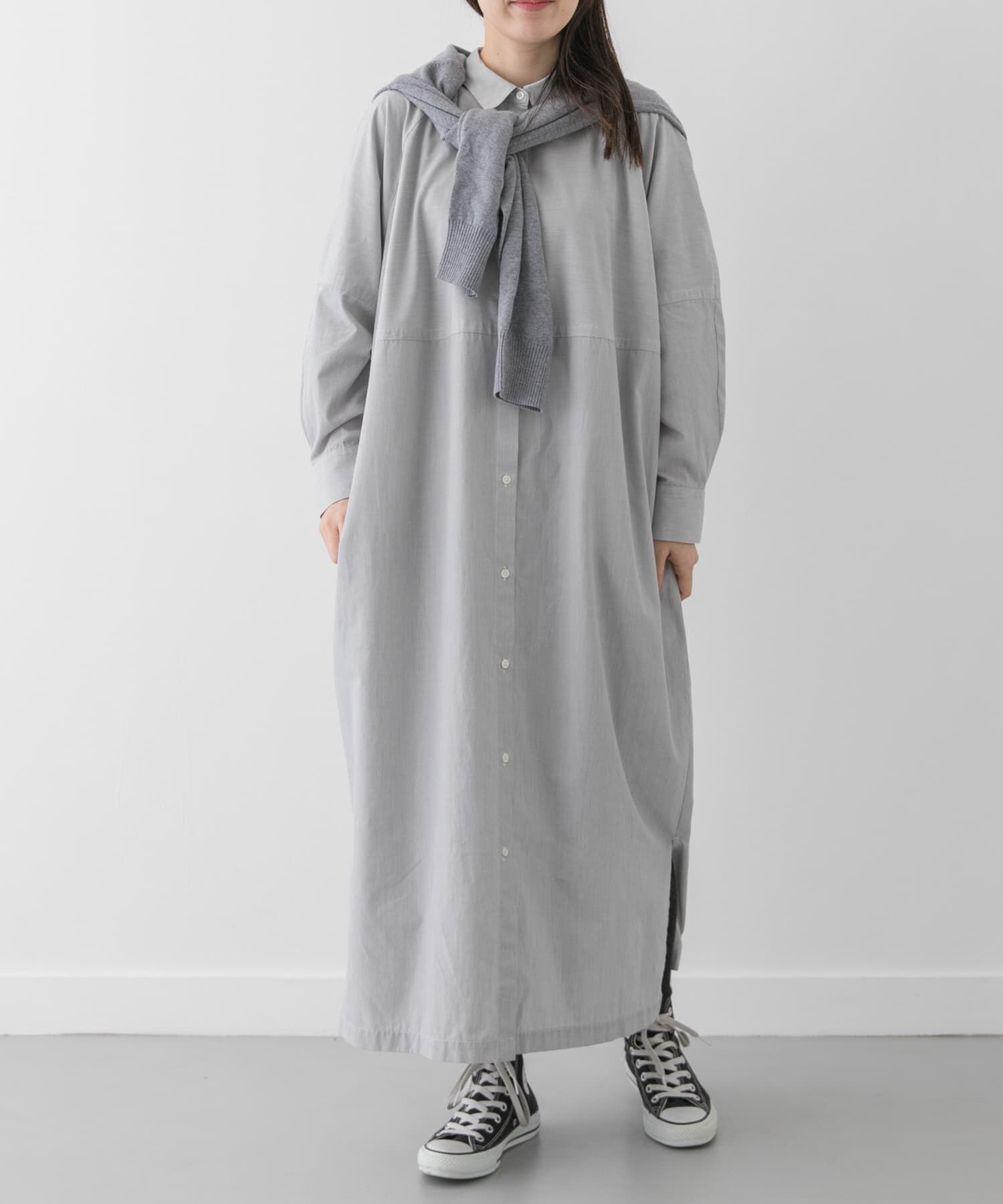 URBAN RESEARCH DOORS「FORK&SPOON　バレルシャツワンピース」|ワンピース|