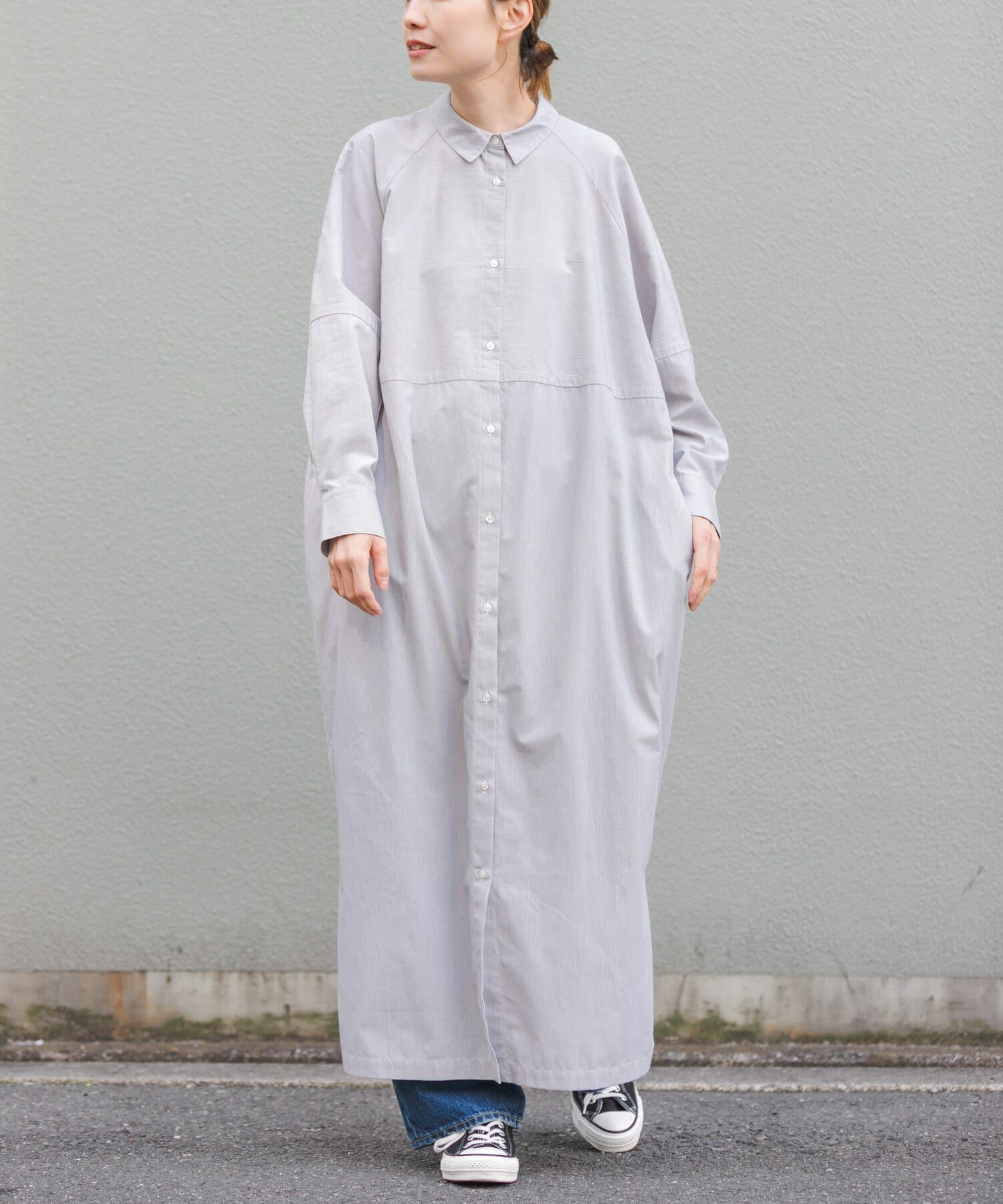 URBAN RESEARCH DOORS「FORK&SPOON　バレルシャツワンピース」|ワンピース|