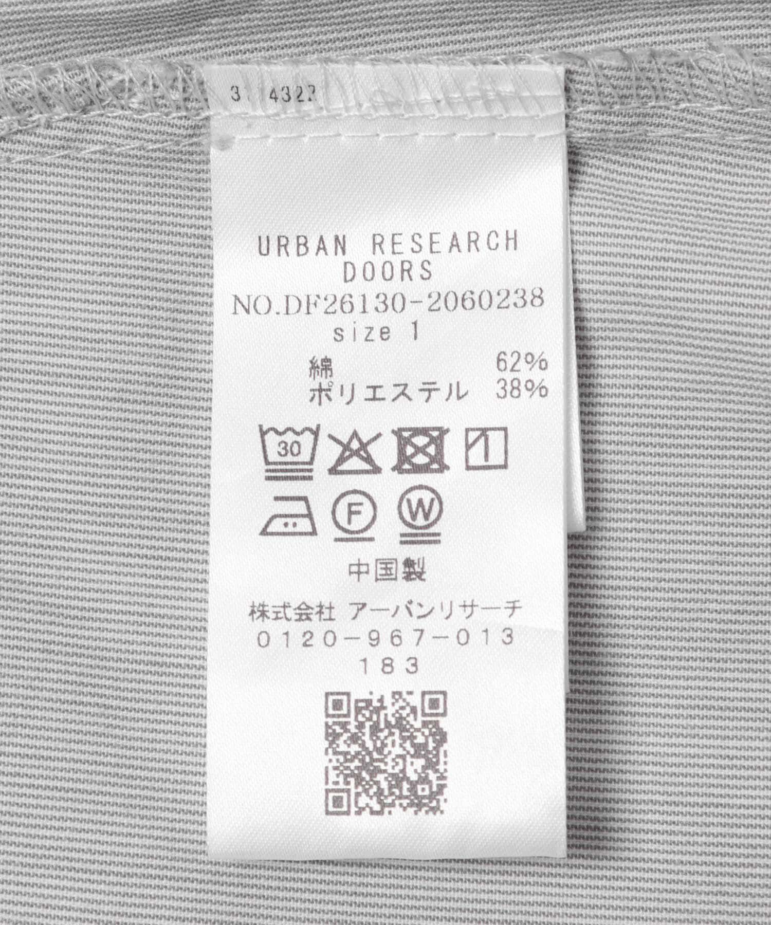 URBAN RESEARCH DOORS「FORK&SPOON　バレルシャツワンピース」|ワンピース|