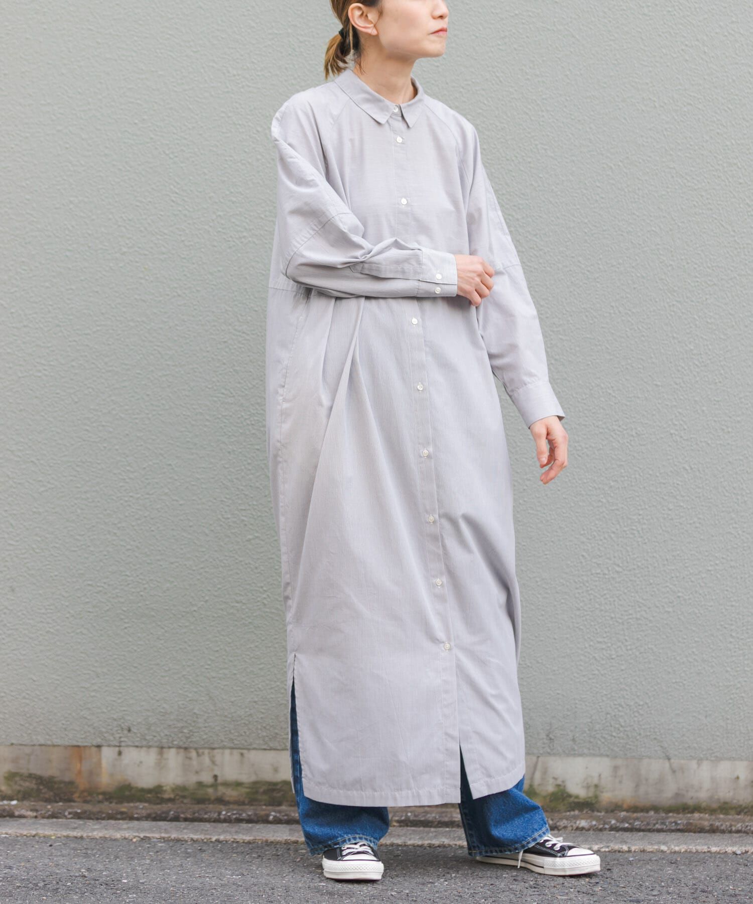 URBAN RESEARCH DOORS「FORK&SPOON　バレルシャツワンピース」|ワンピース|