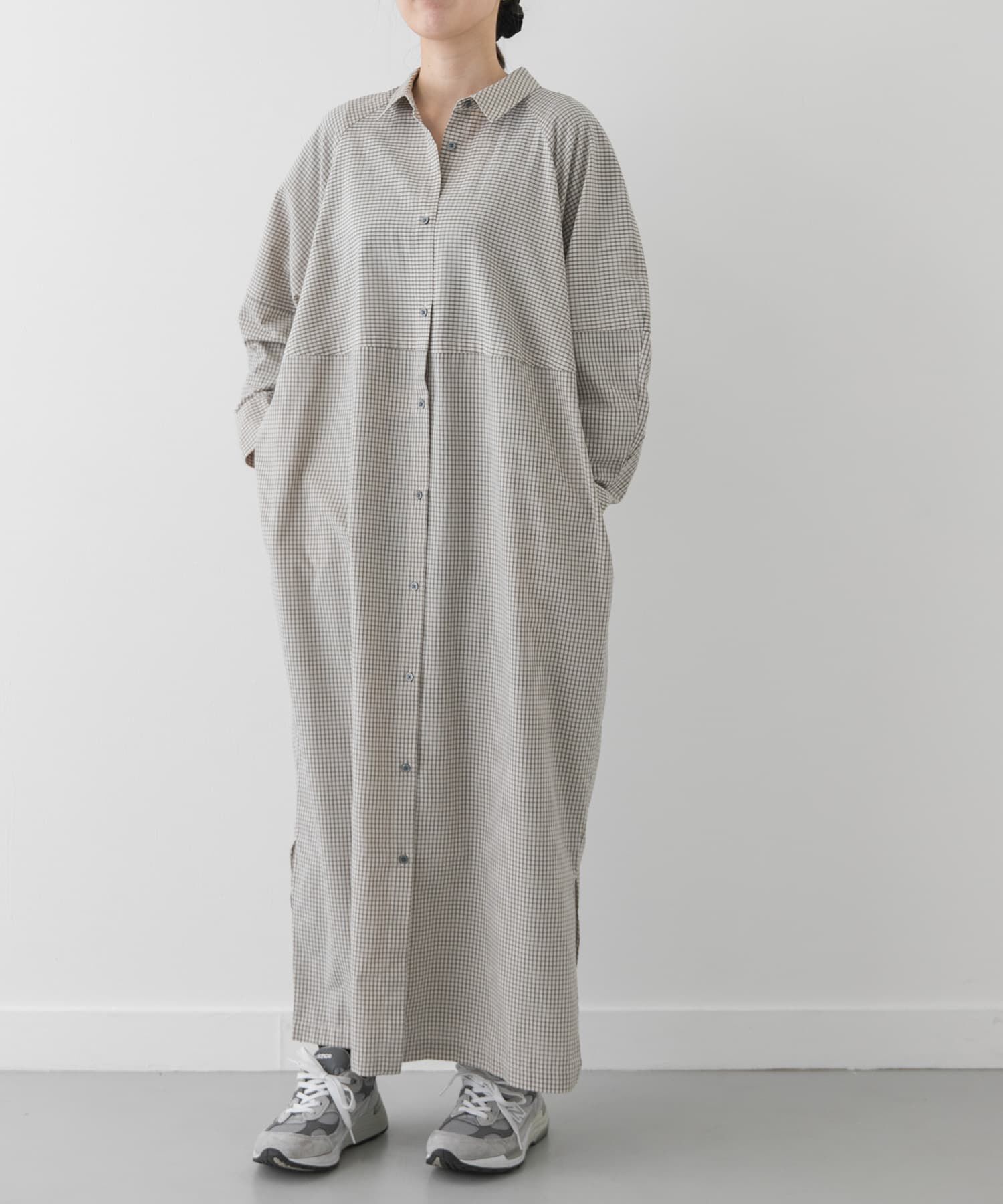 URBAN RESEARCH DOORS「FORK&SPOON　バレルシャツワンピース」|ワンピース|